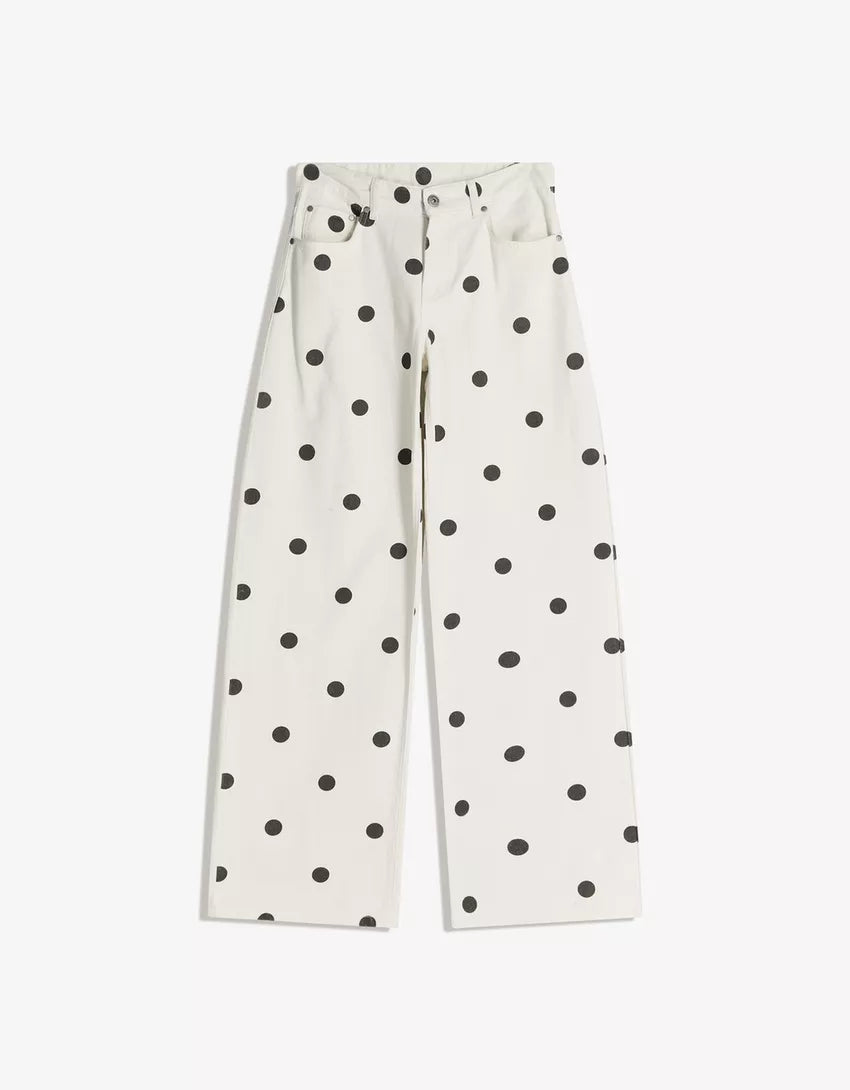Baggy polka dot trousers