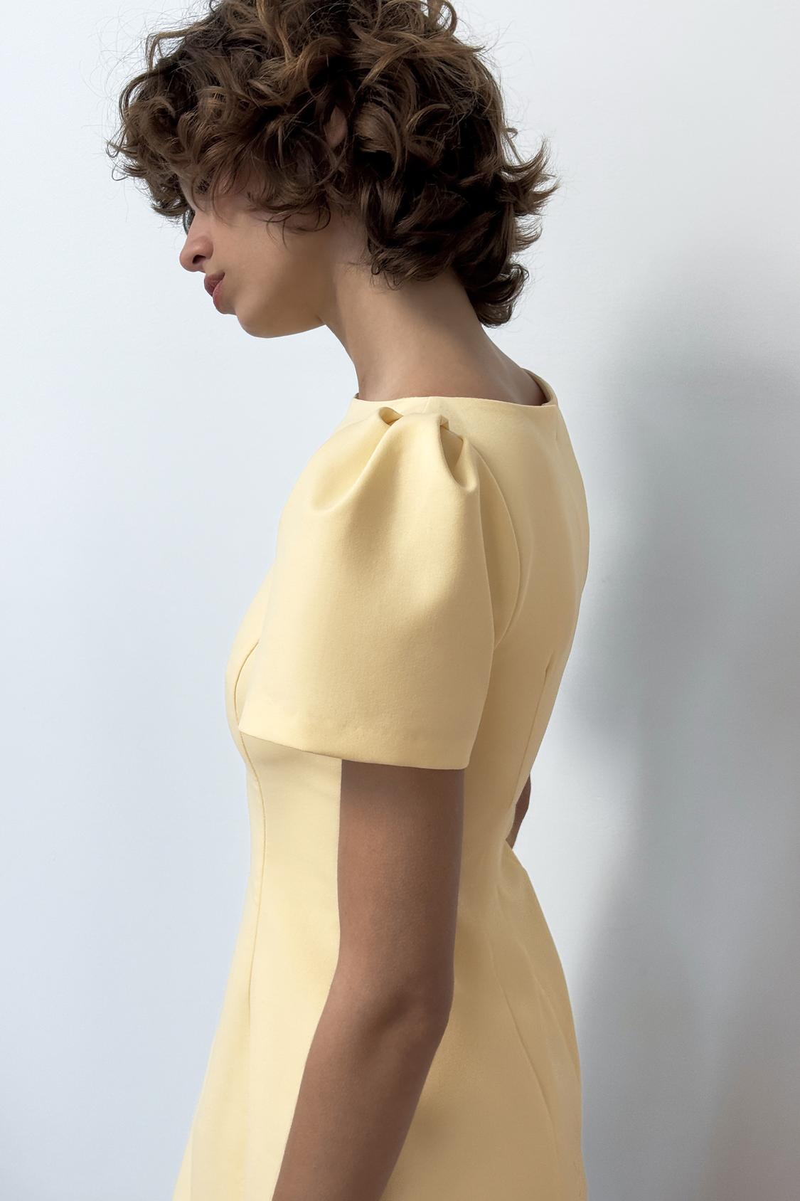 Pleated Short Dress