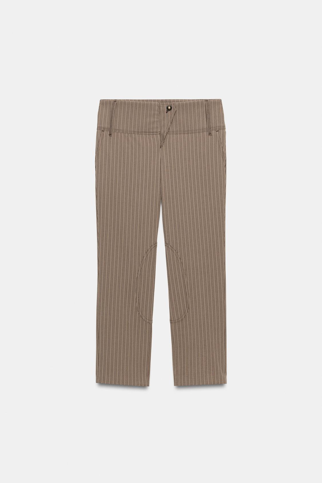 PINSTRIPE CAPRI TROUSERS