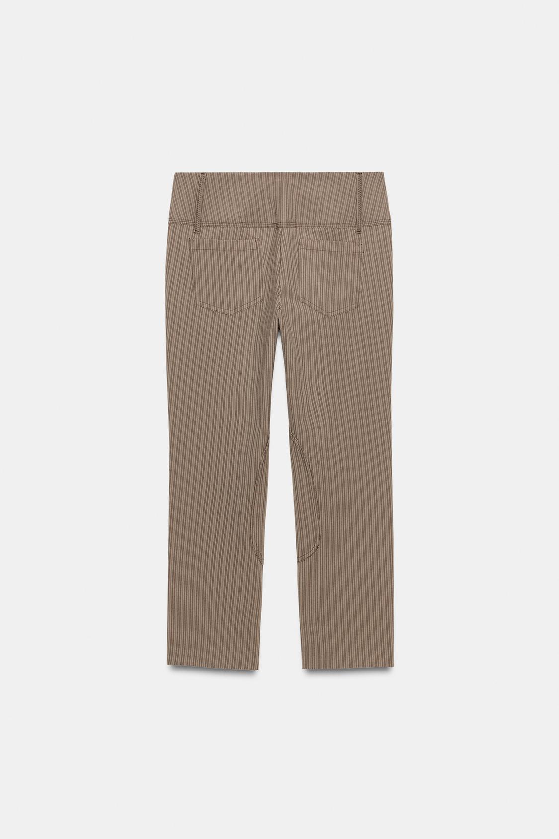 PINSTRIPE CAPRI TROUSERS