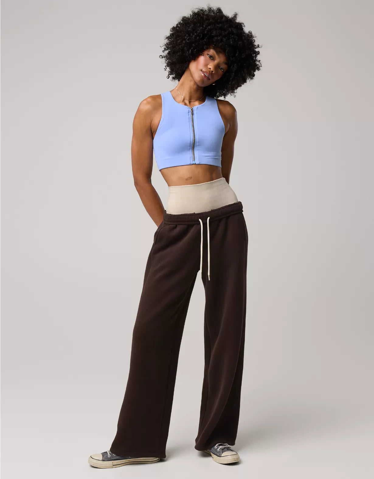 Cloud Fleece Oversized Mockneck Sweatshirt & Trouser Set