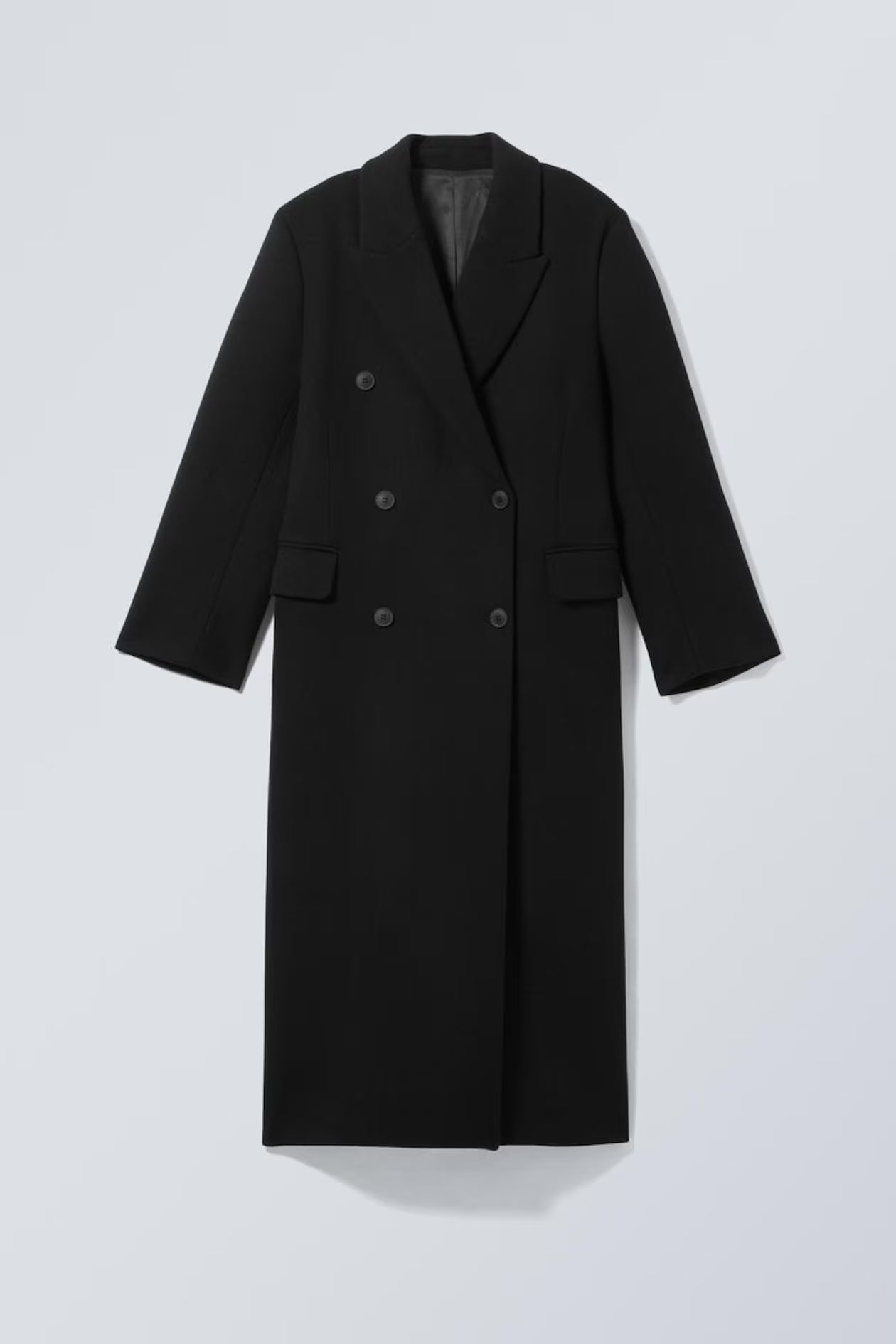 LOGAN DOUBLE-BREASTED WOOL-BLEND COAT