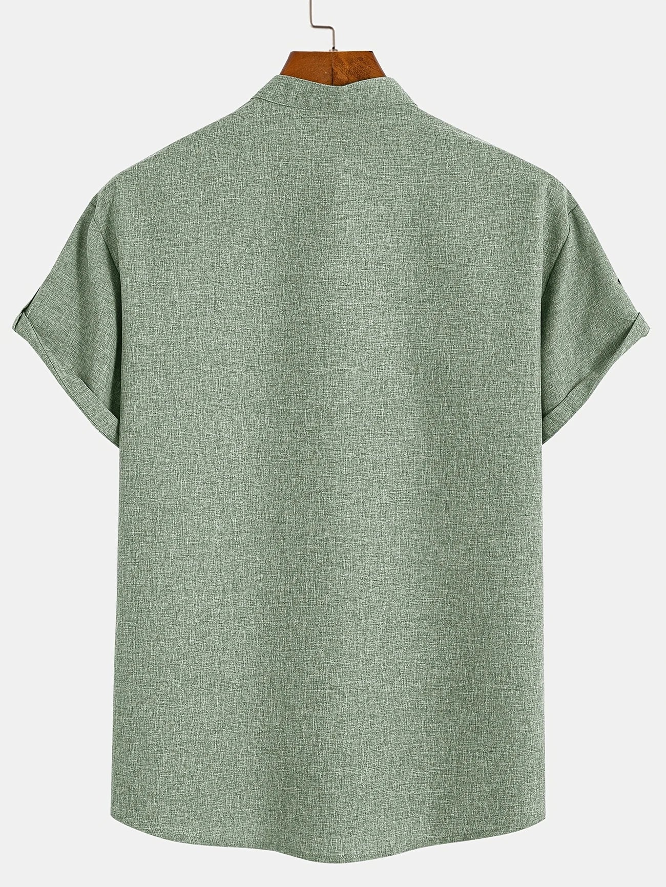 Leblanc™ | Elegant Short-Sleeve Shirt with Stand Collar