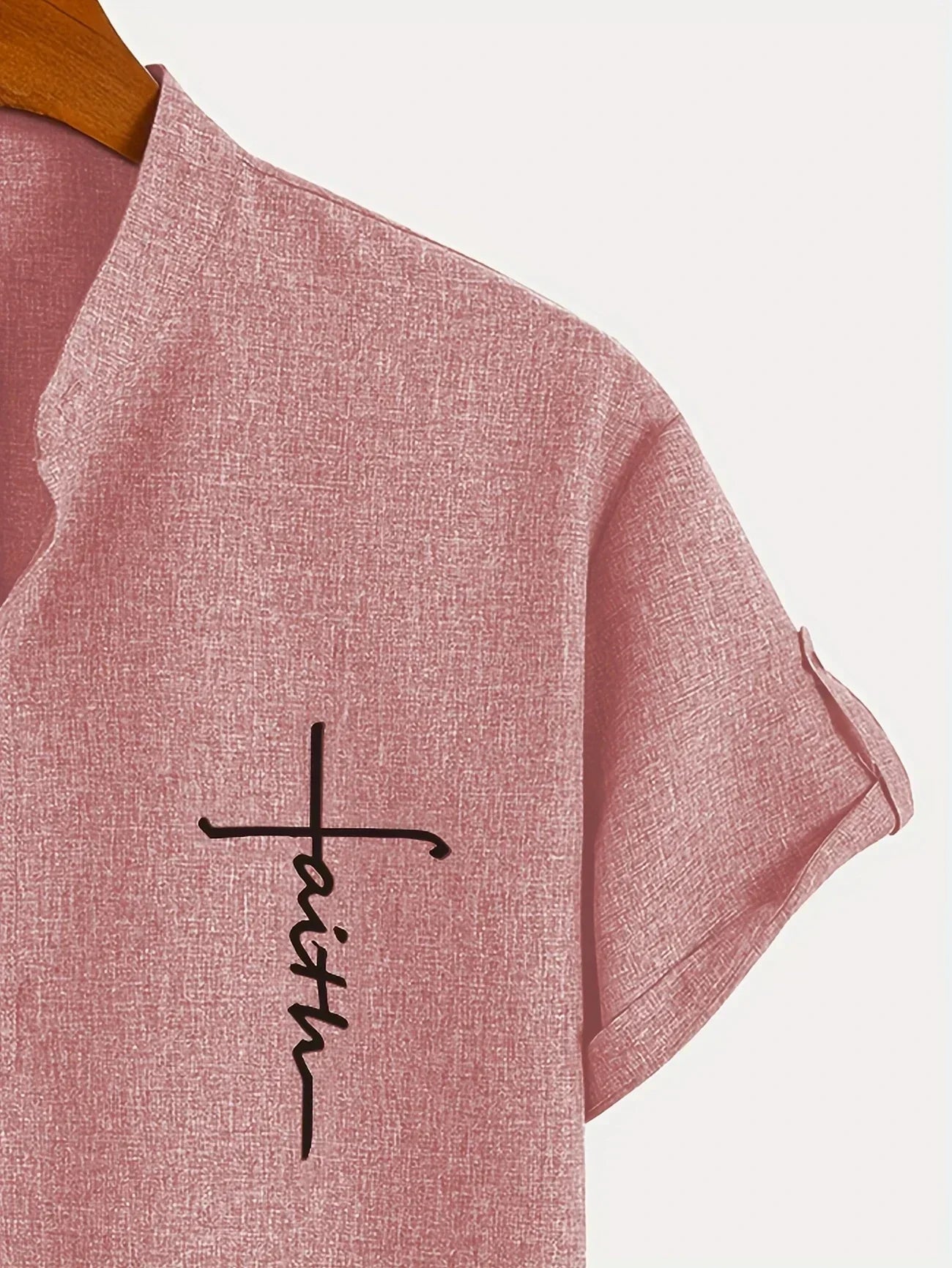 Leblanc™ | Elegant Short-Sleeve Shirt with Stand Collar