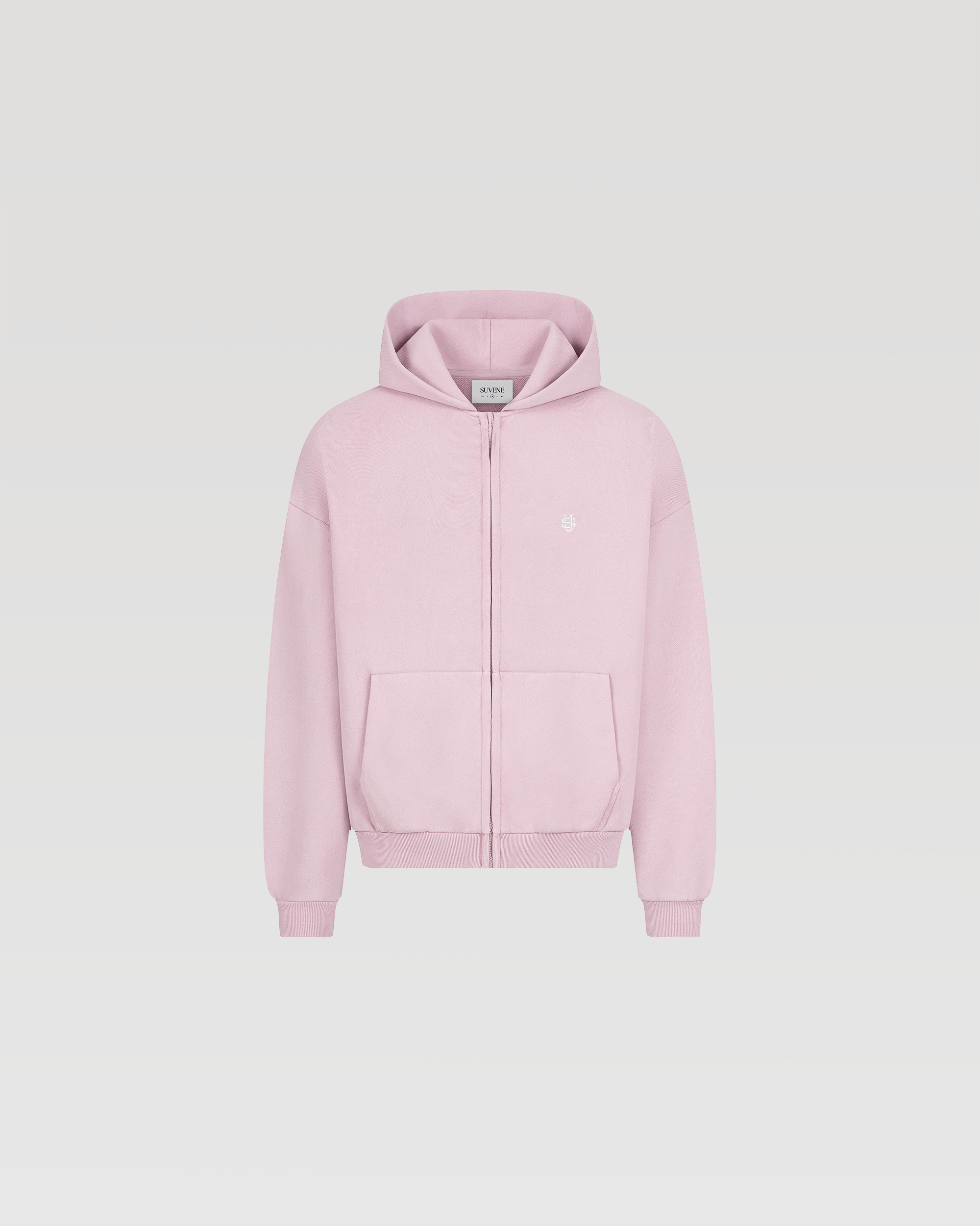 SUVENE ZIPPER HOODIE & BASIC JOGGER SET