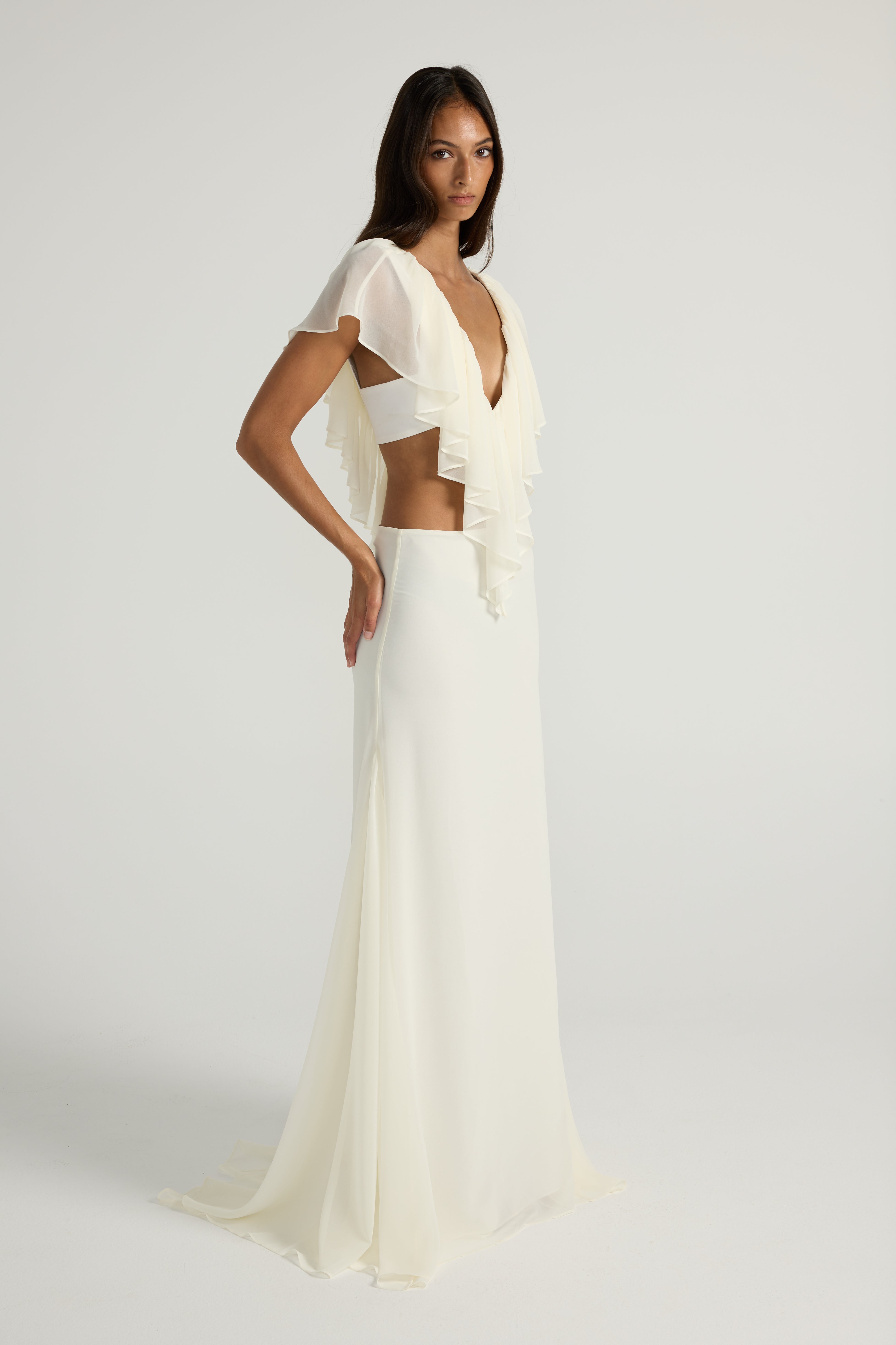 Clover Top & Skirt Set - Ivory