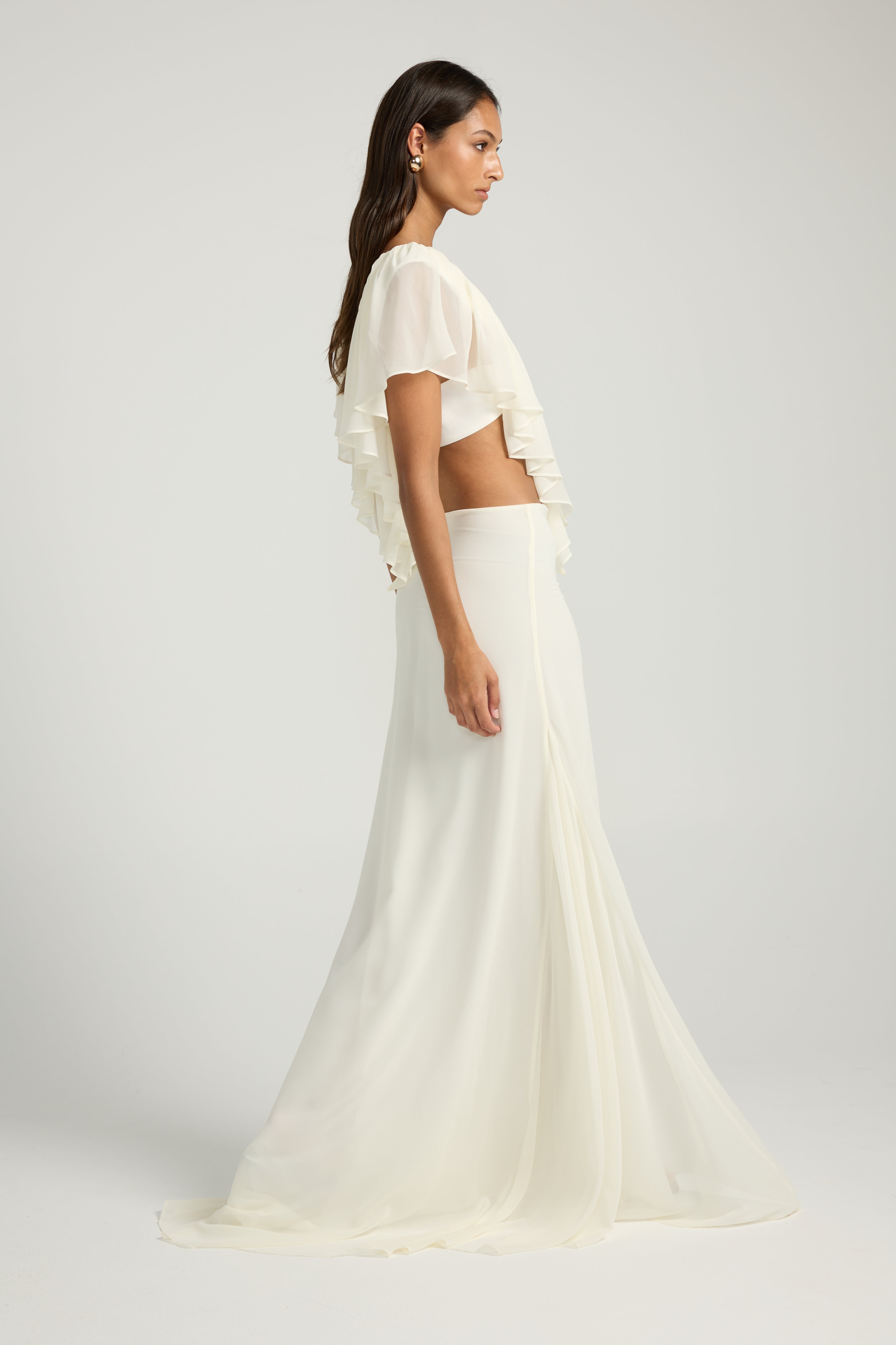 Clover Top & Skirt Set - Ivory