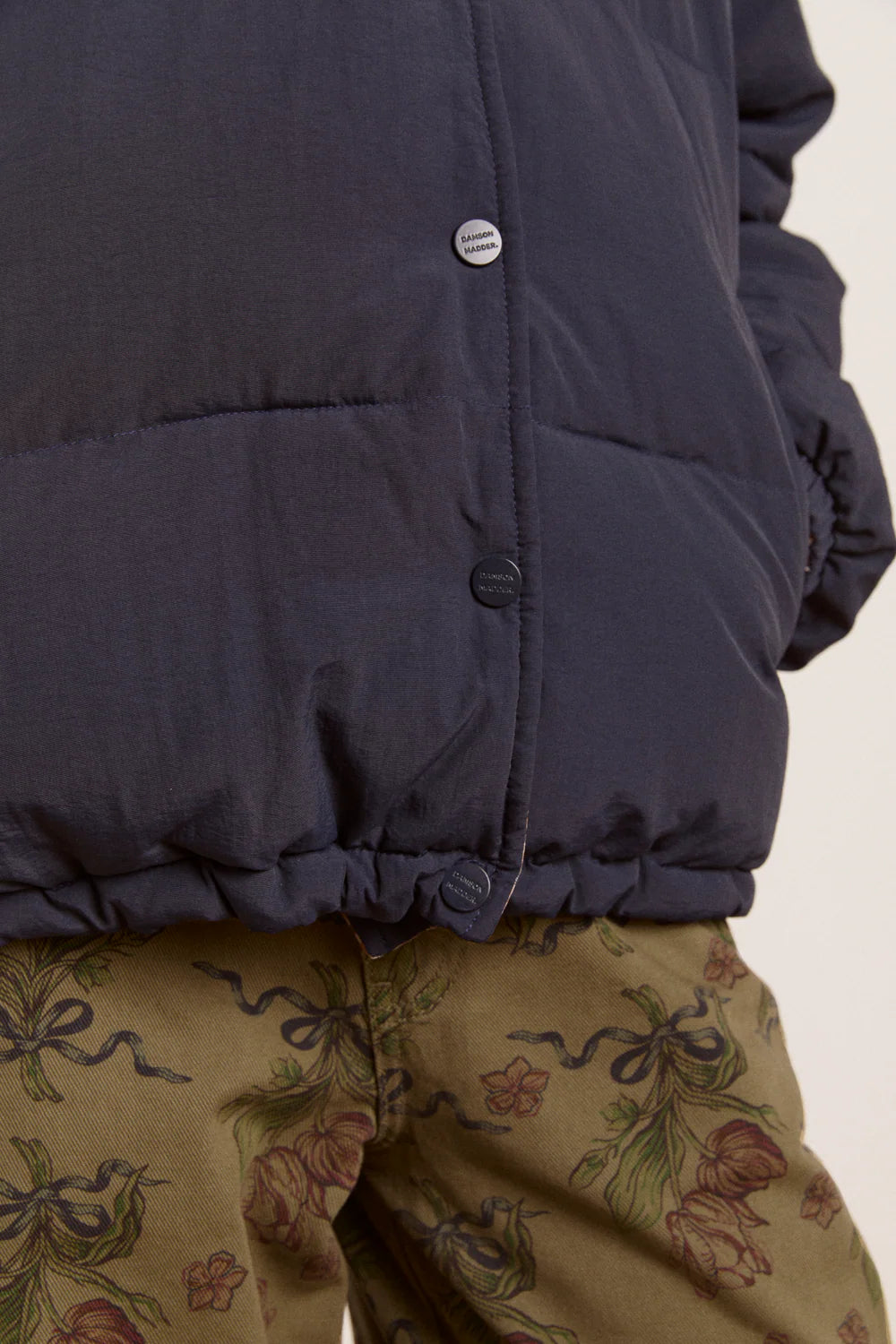 The Opal Reversible Puffer – Navy & Check