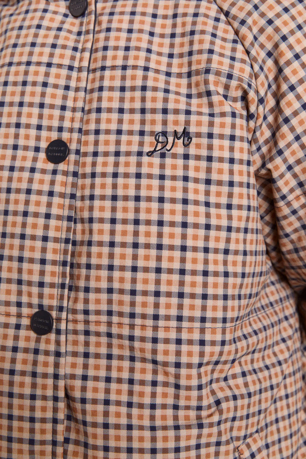 The Opal Reversible Puffer – Navy & Check