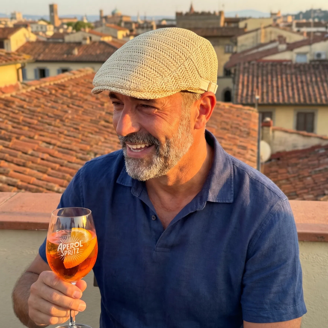 Salvatore | Italian Straw Flat Cap