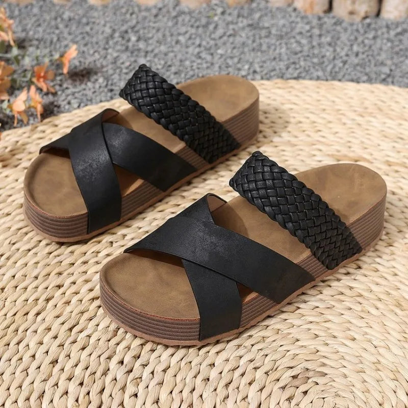 Elena's Braided Platform Slides