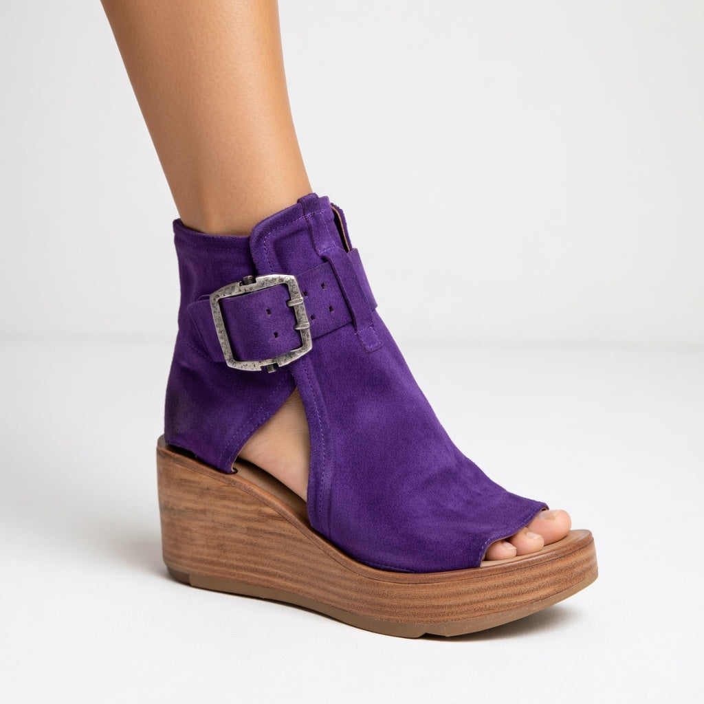 Orélisse™ — Modern Open-Toe Wedge Bootie