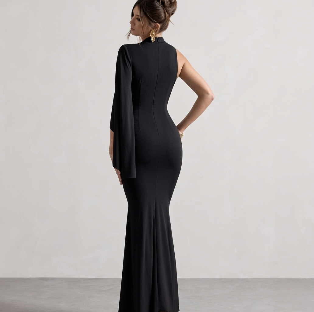 Midnight Veil Dress