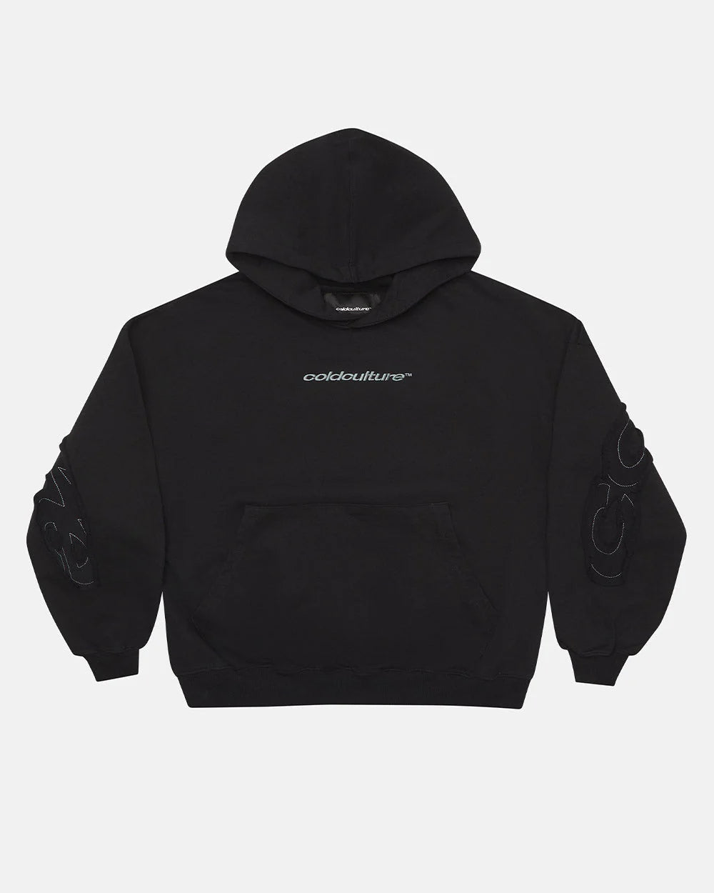 DISTRESS CURVED HOODIE