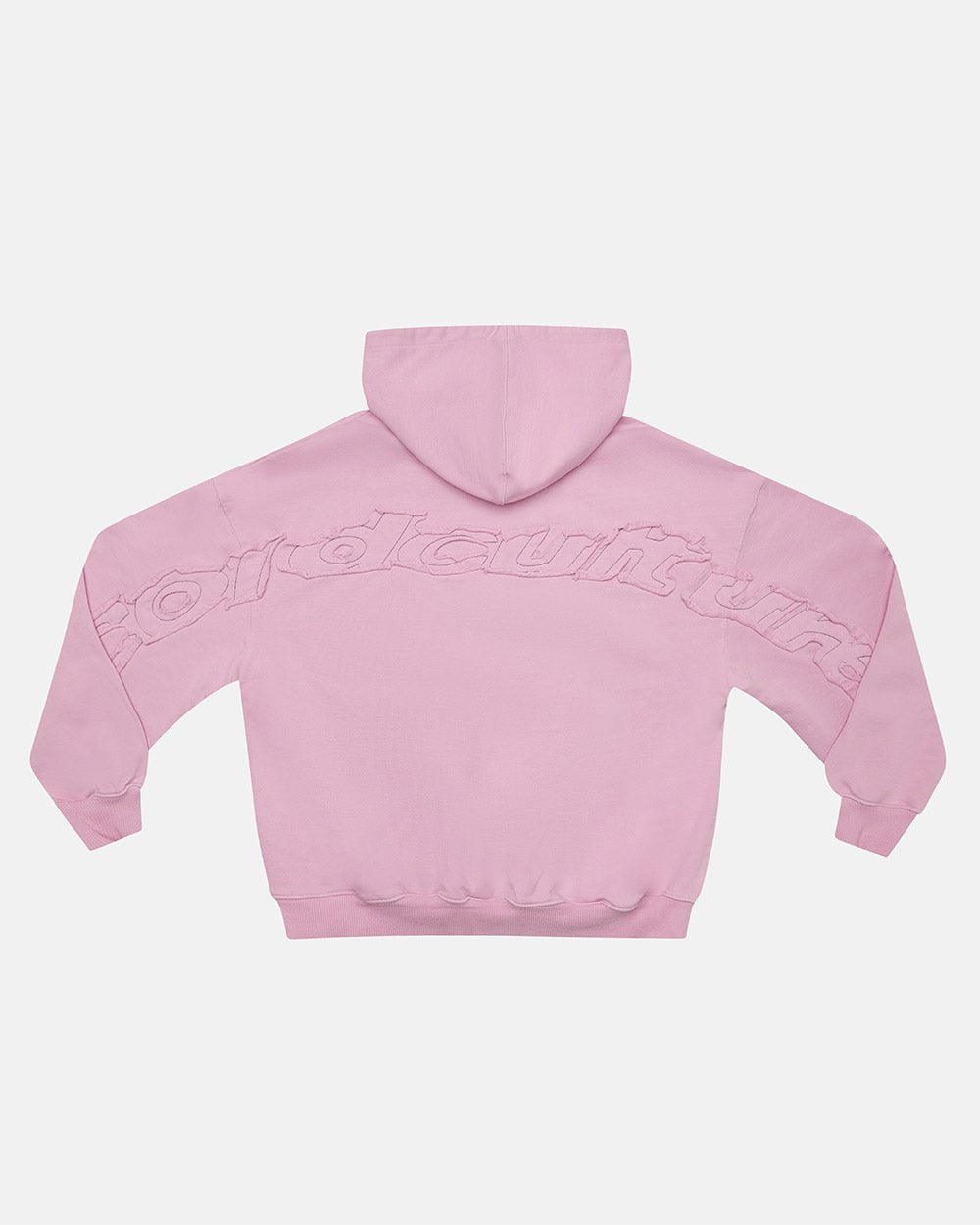 DISTRESS CURVED HOODIE