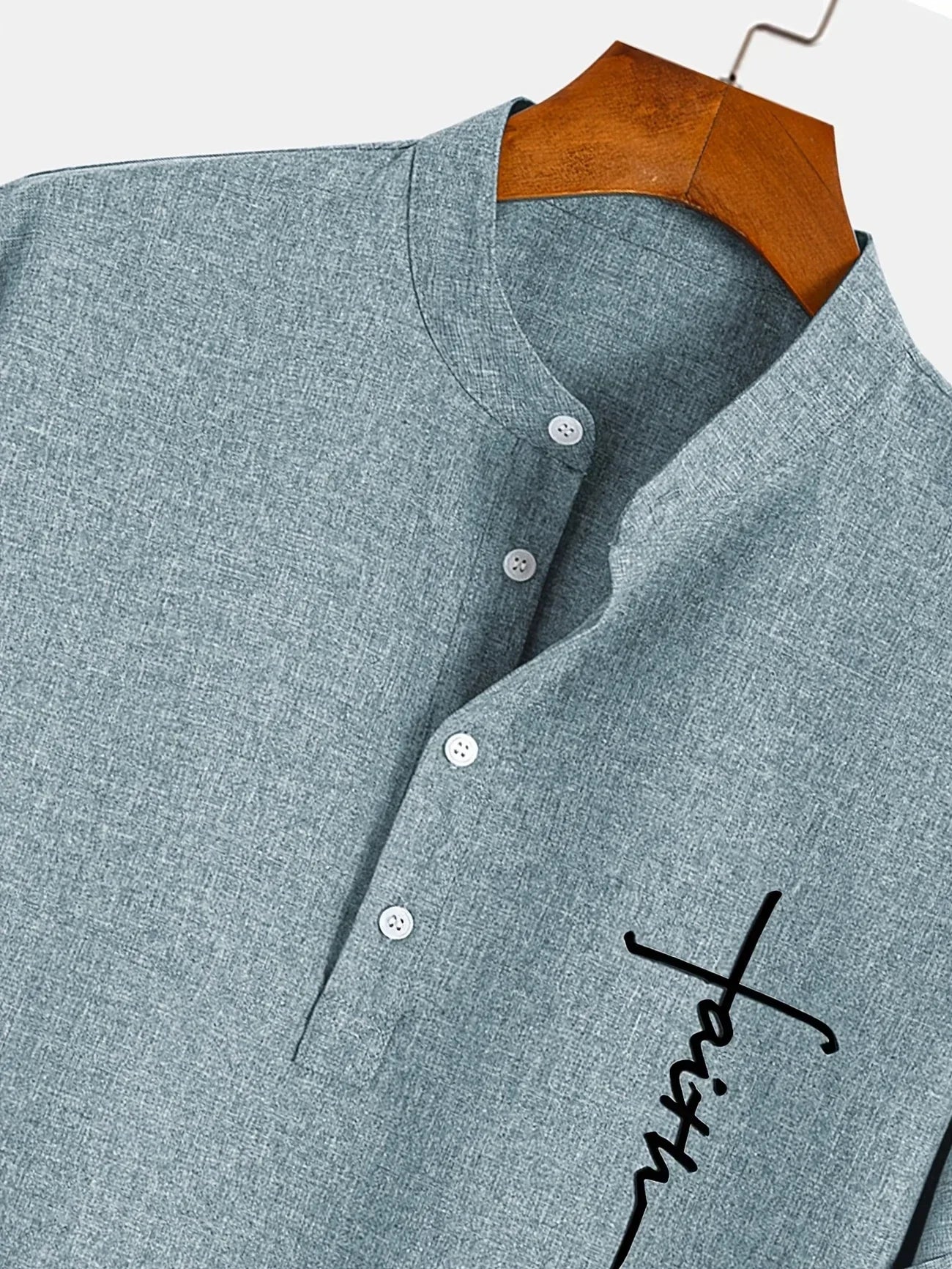 Leblanc™ | Elegant Short-Sleeve Shirt with Stand Collar