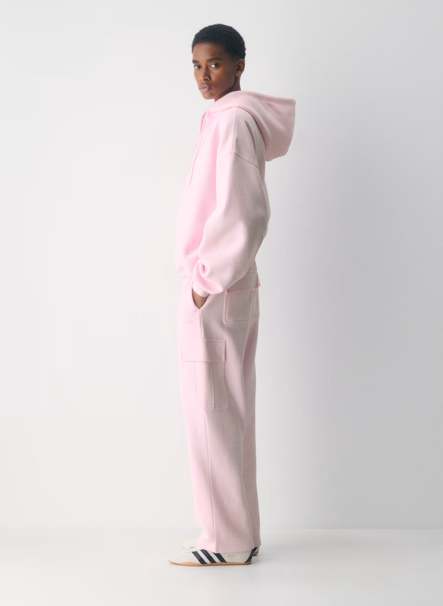 Cozy Sweatfleece Mega Cargo Sweatpant & Mega Zip Hoodie Set