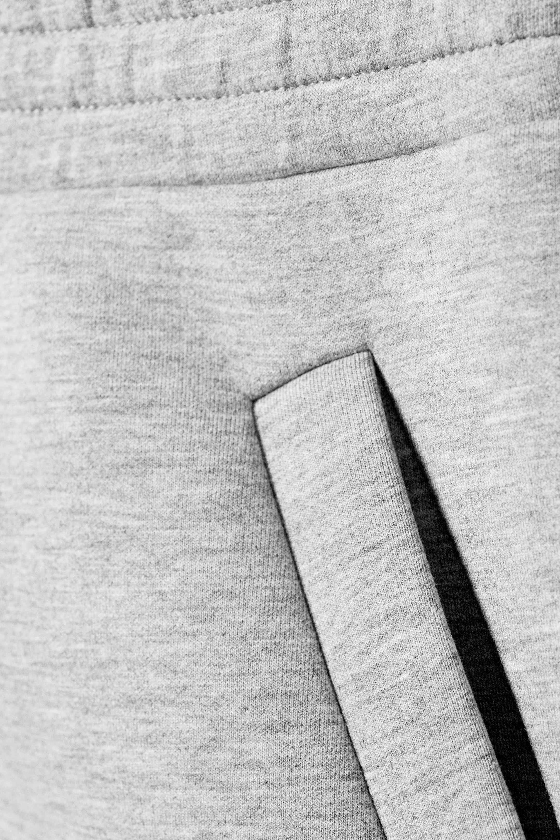 Light Grey Melange Hoodie & Joggers Set