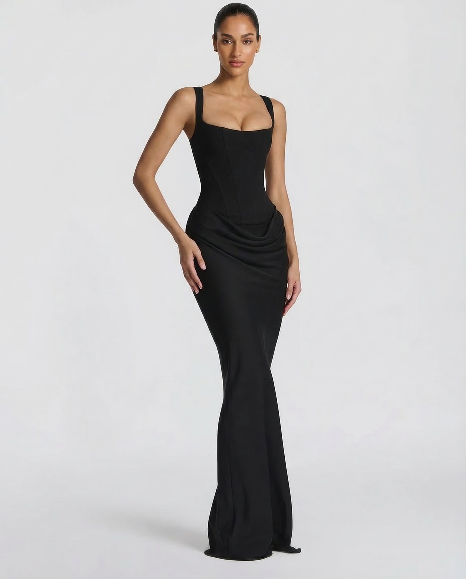 Eva Hourglass Maxi-Dress