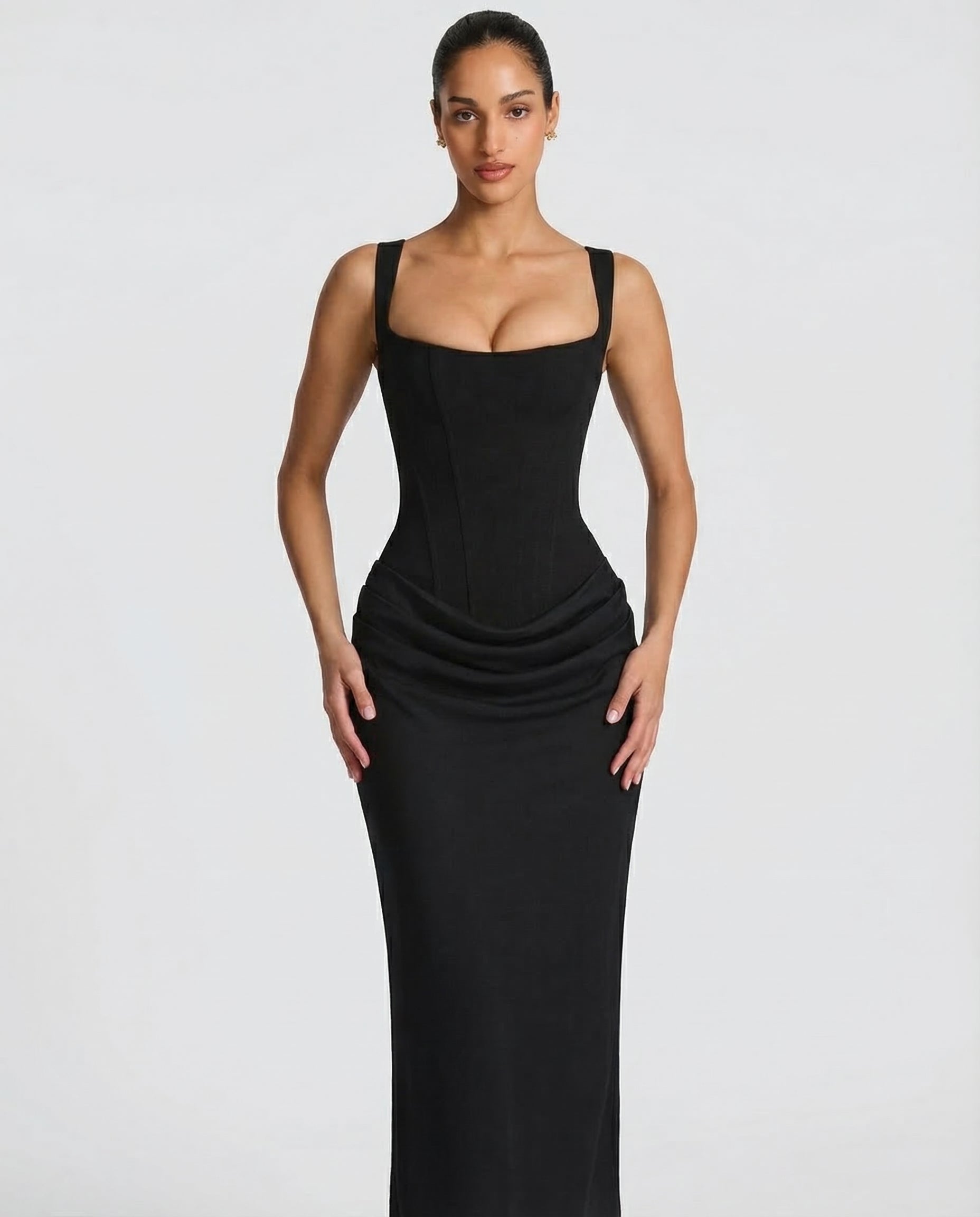 Eva Hourglass Maxi-Dress