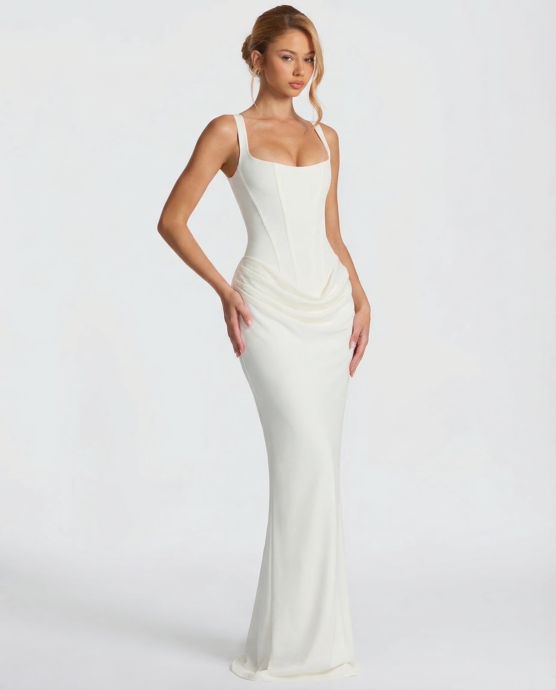 Eva Hourglass Maxi-Dress
