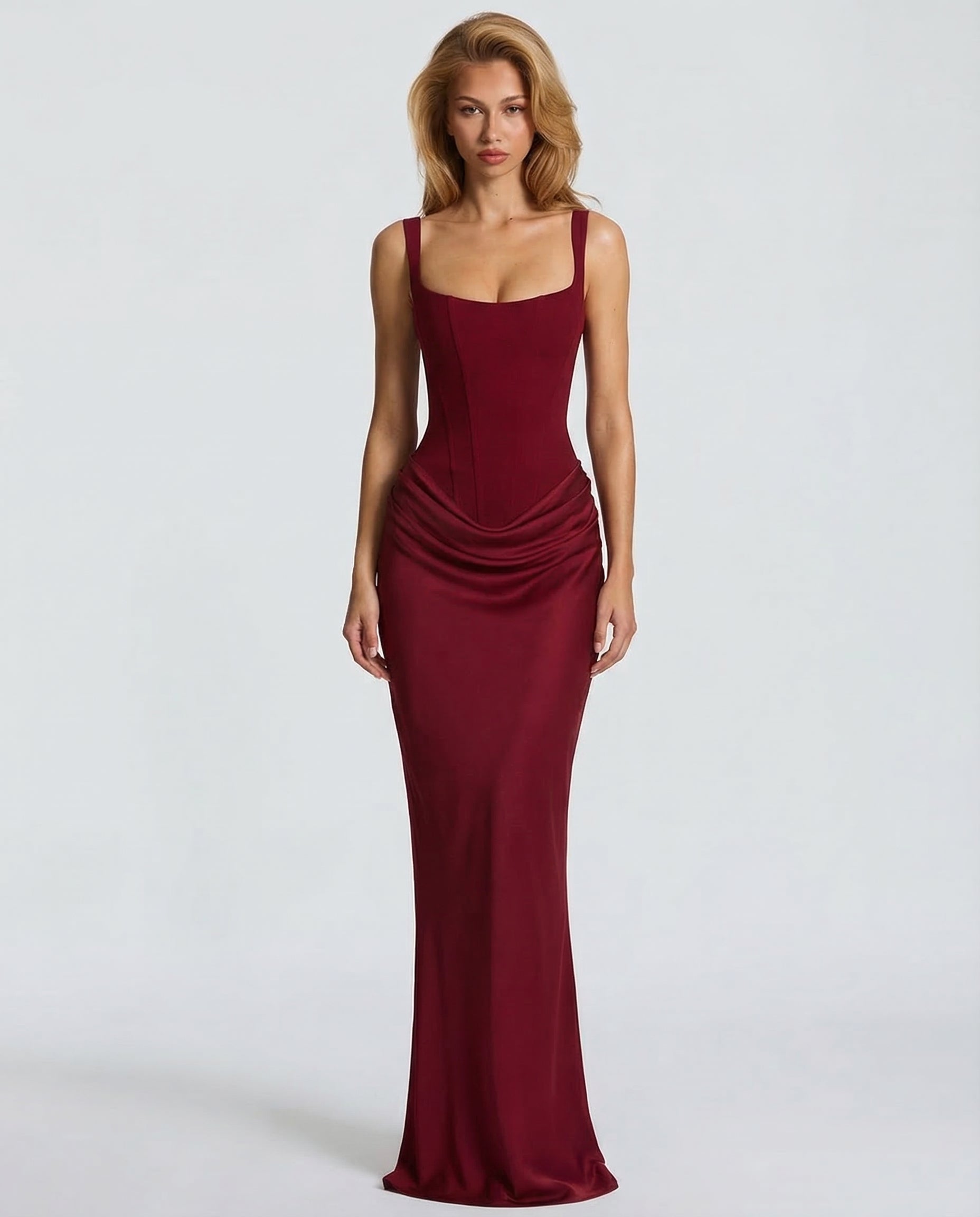 Eva Hourglass Maxi-Dress