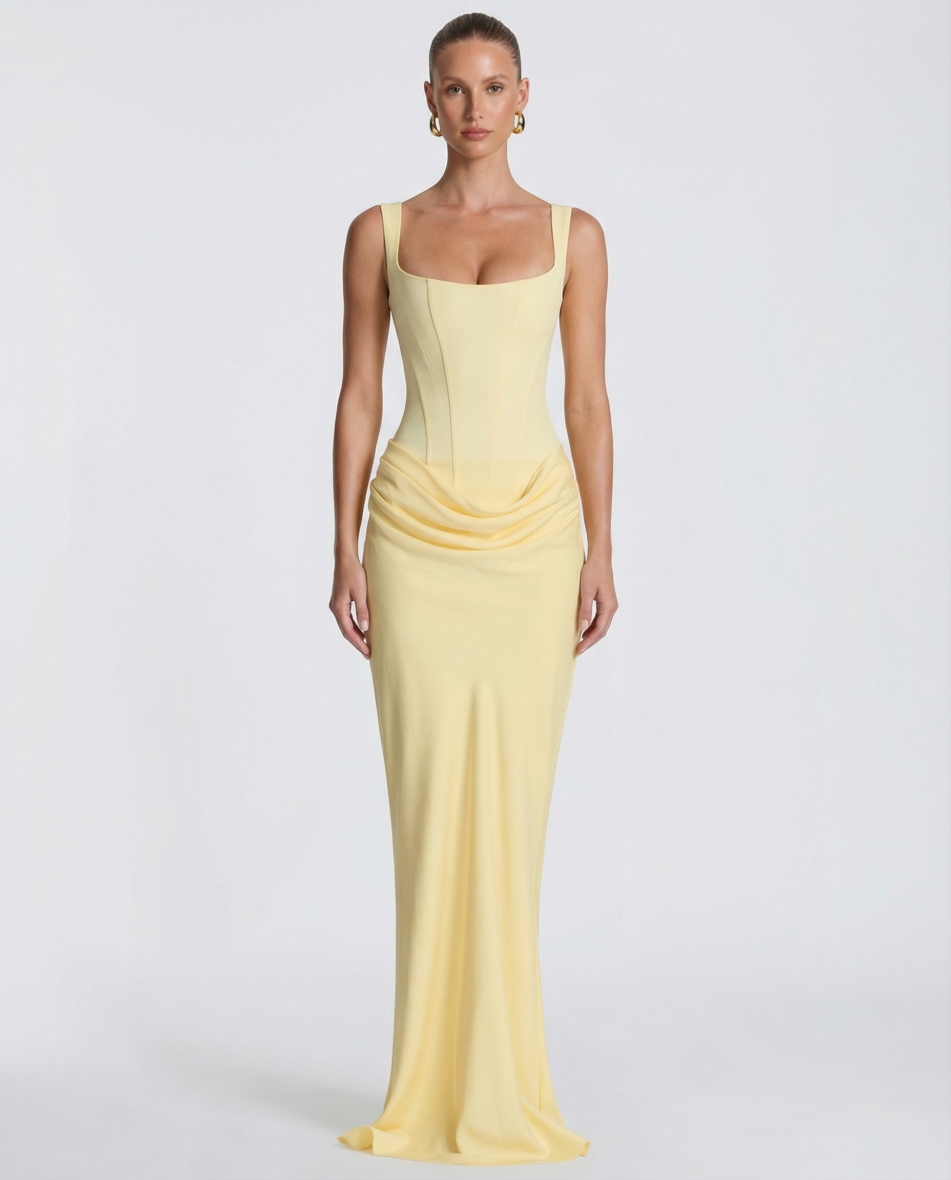 Eva Hourglass Maxi-Dress