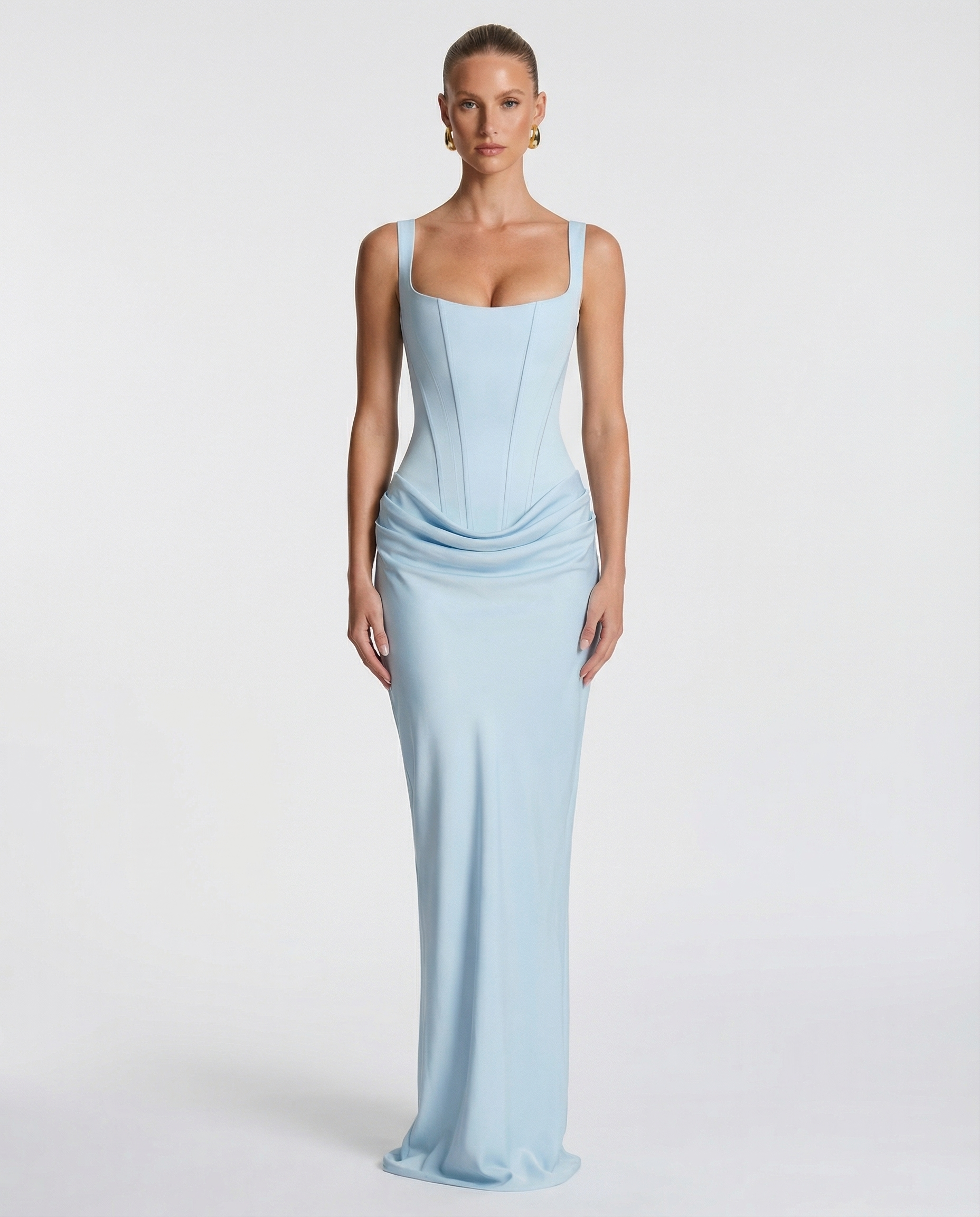 Eva Hourglass Maxi-Dress