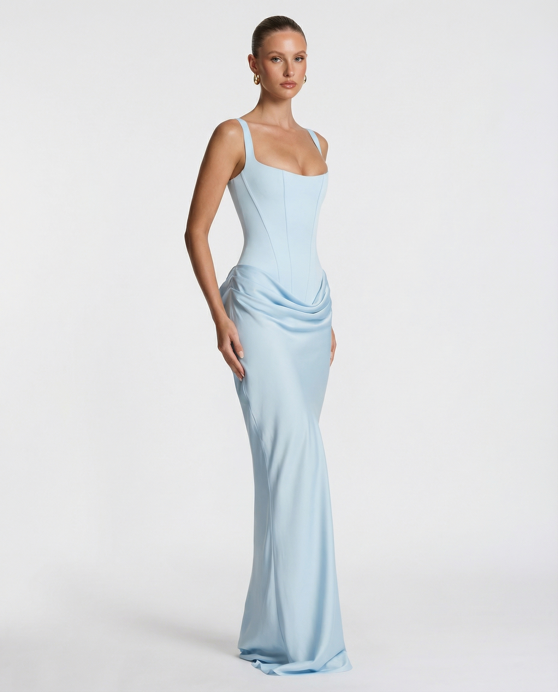 Eva Hourglass Maxi-Dress