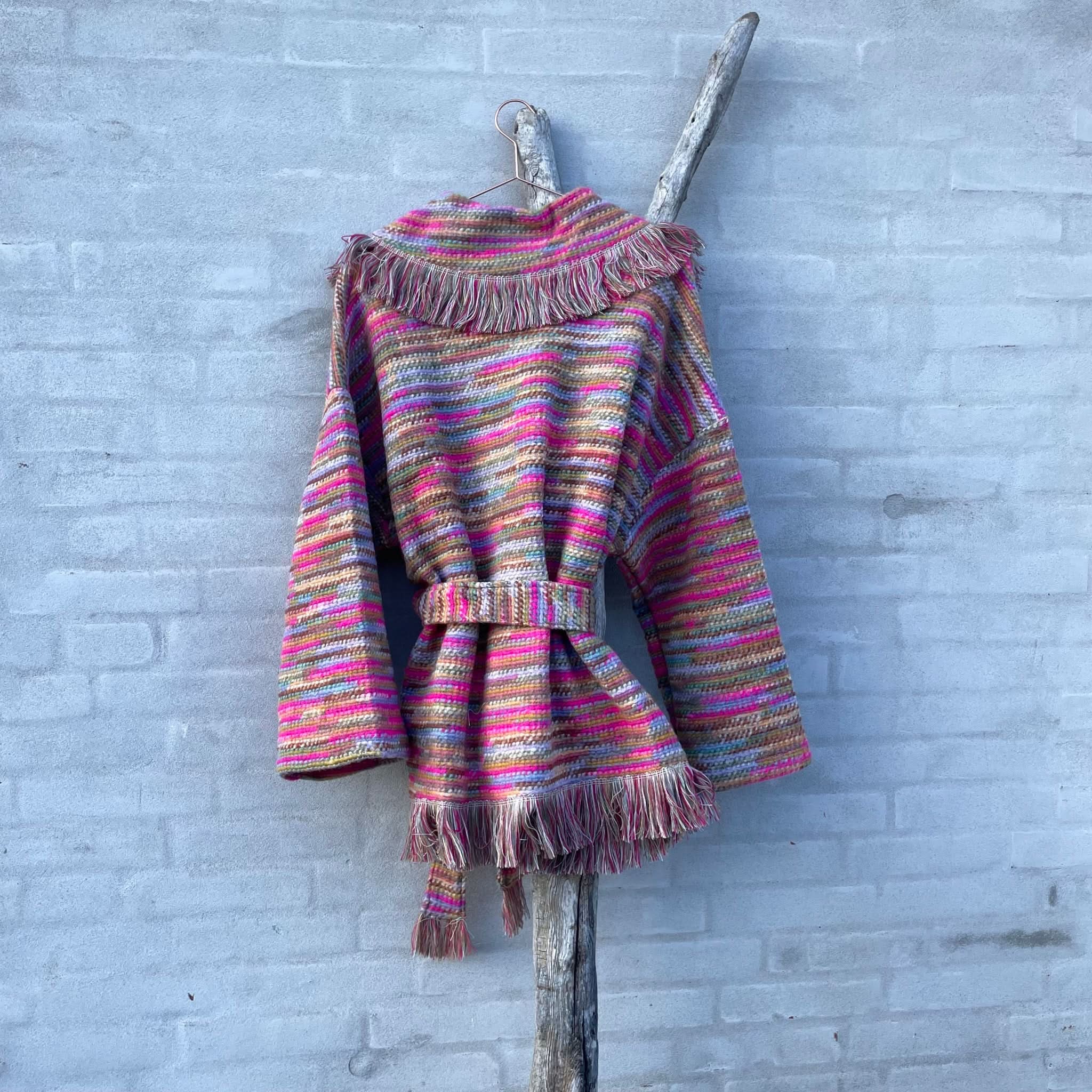 Boho Fringe Wrap Cardigan