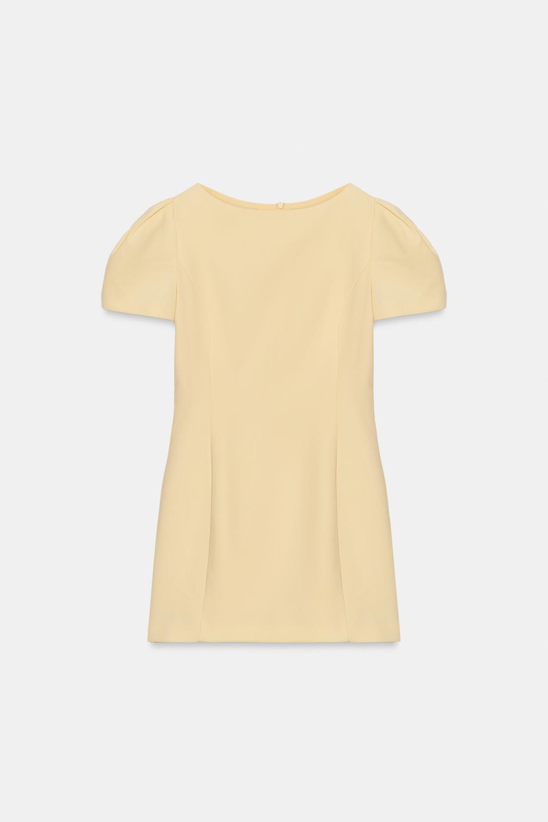 Pleated Short Dress