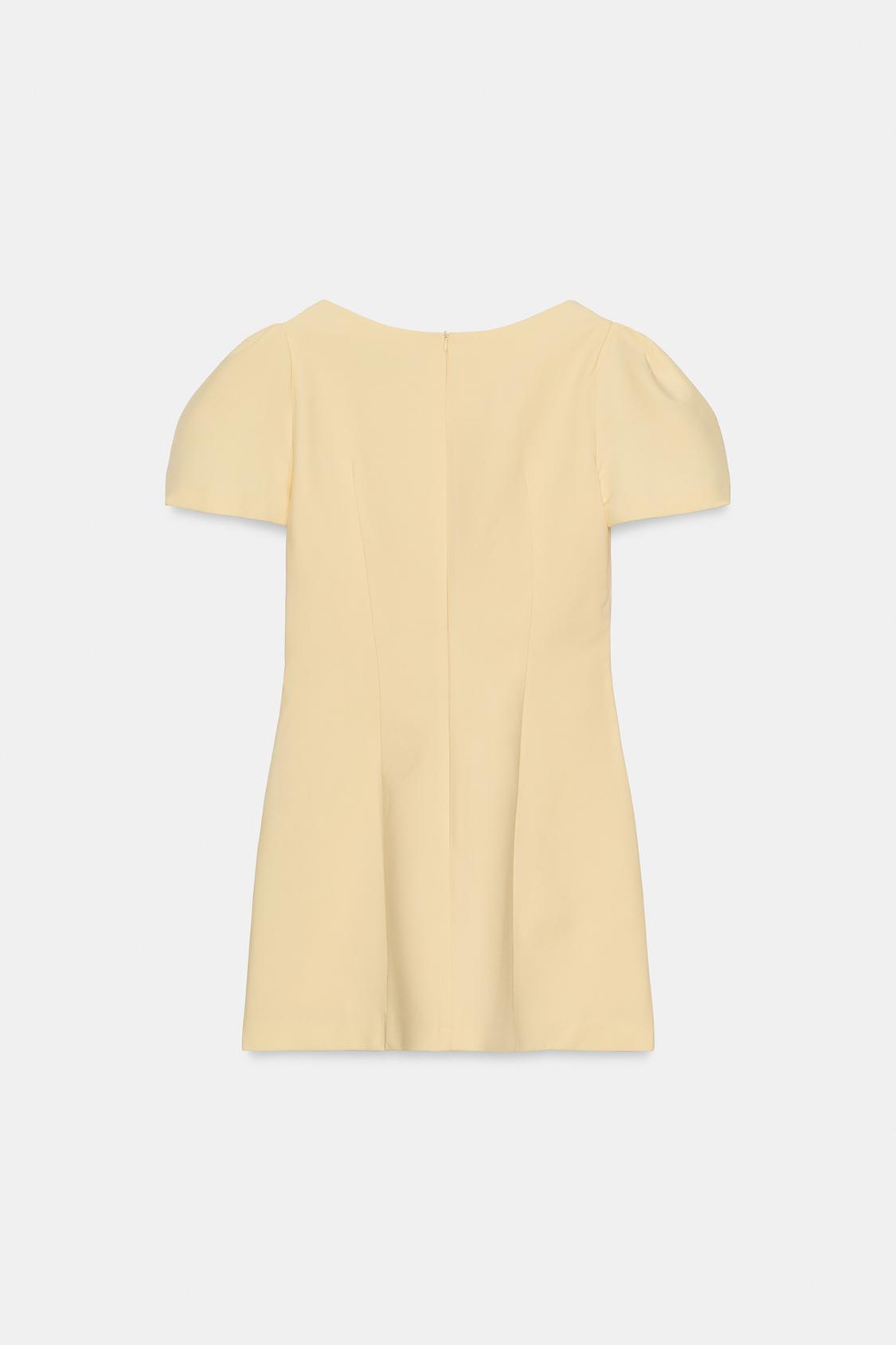 Pleated Short Dress
