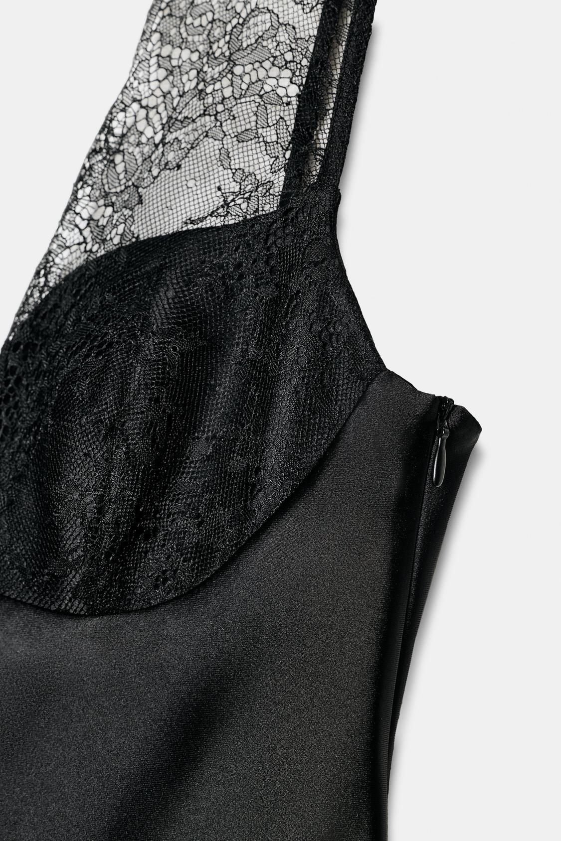 The Sienna Satin Lace Top