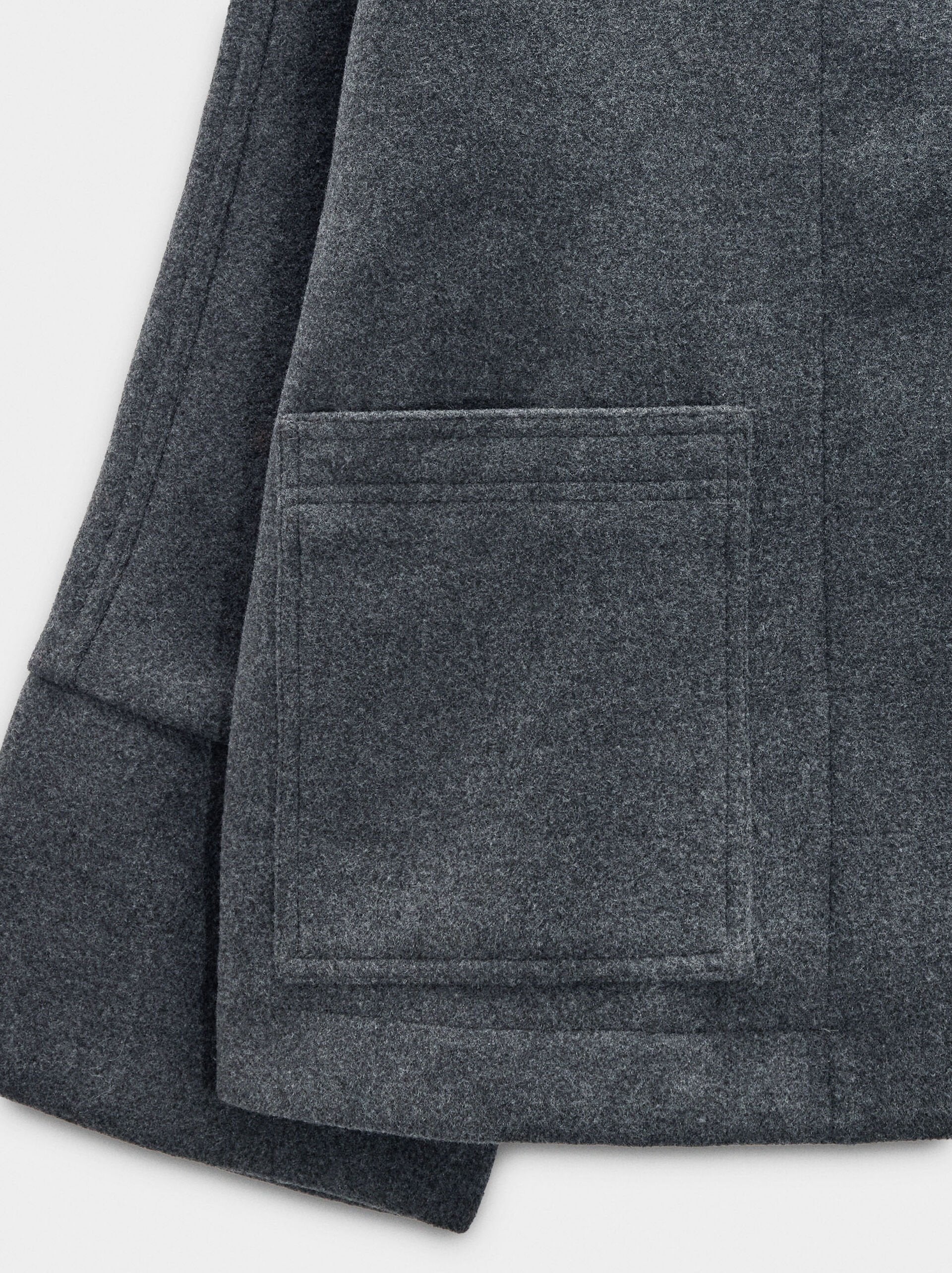 Jacket with high collar