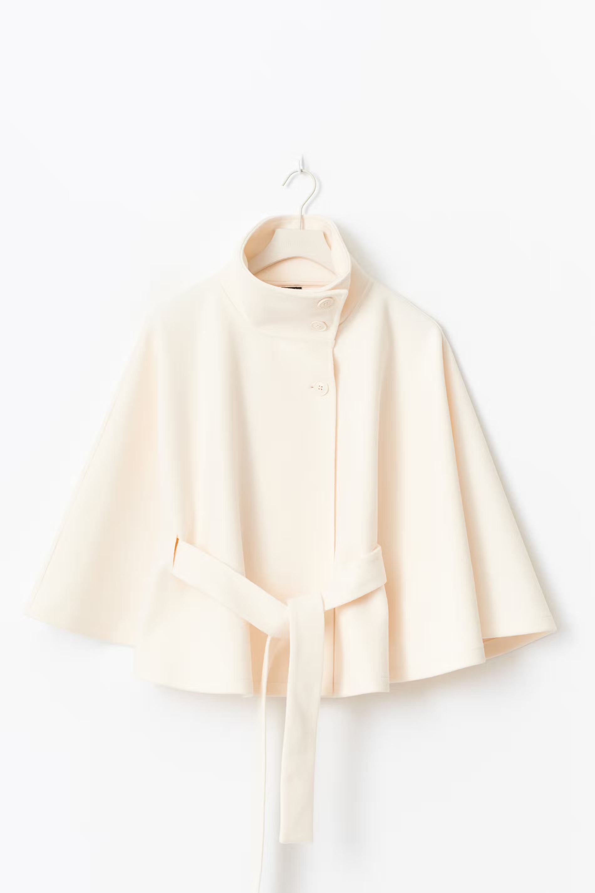 belt cape jacket