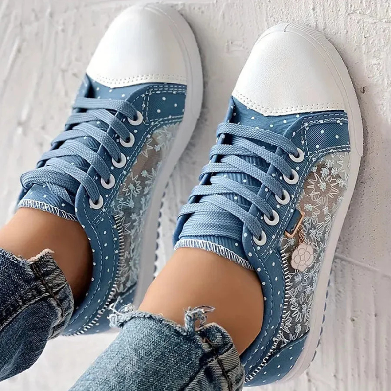 CARO | Elegant Women's Sneaker with Floral Details