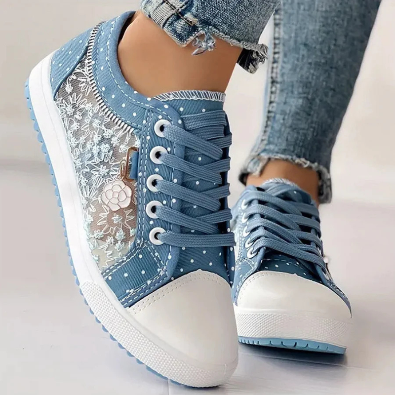 CARO | Elegant Women's Sneaker with Floral Details