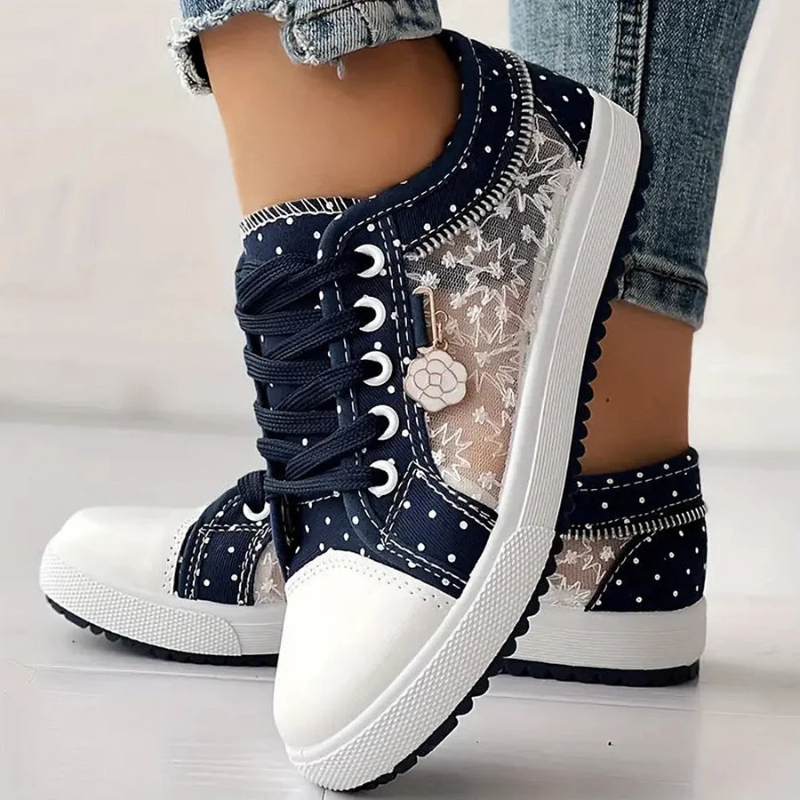 CARO | Elegant Women's Sneaker with Floral Details