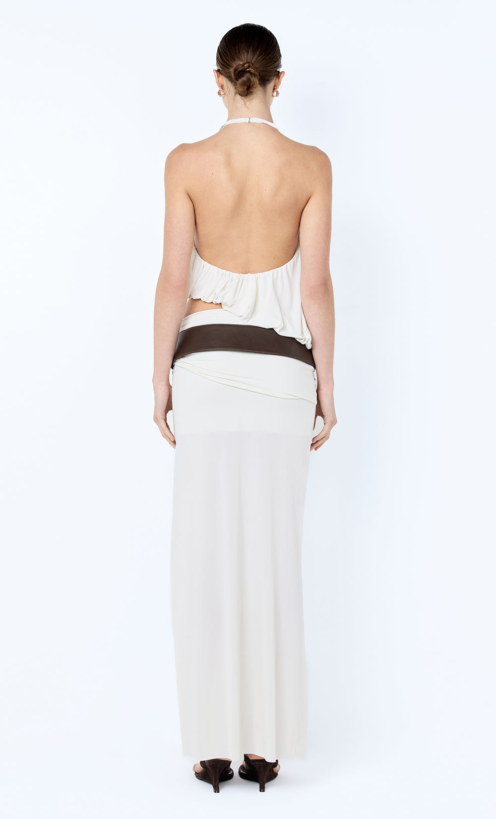 CADENCE RACER MAXI DRESS - SNOW