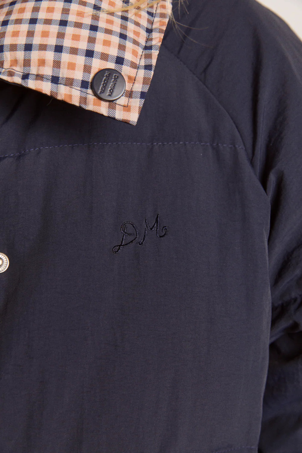 The Opal Reversible Puffer – Navy & Check