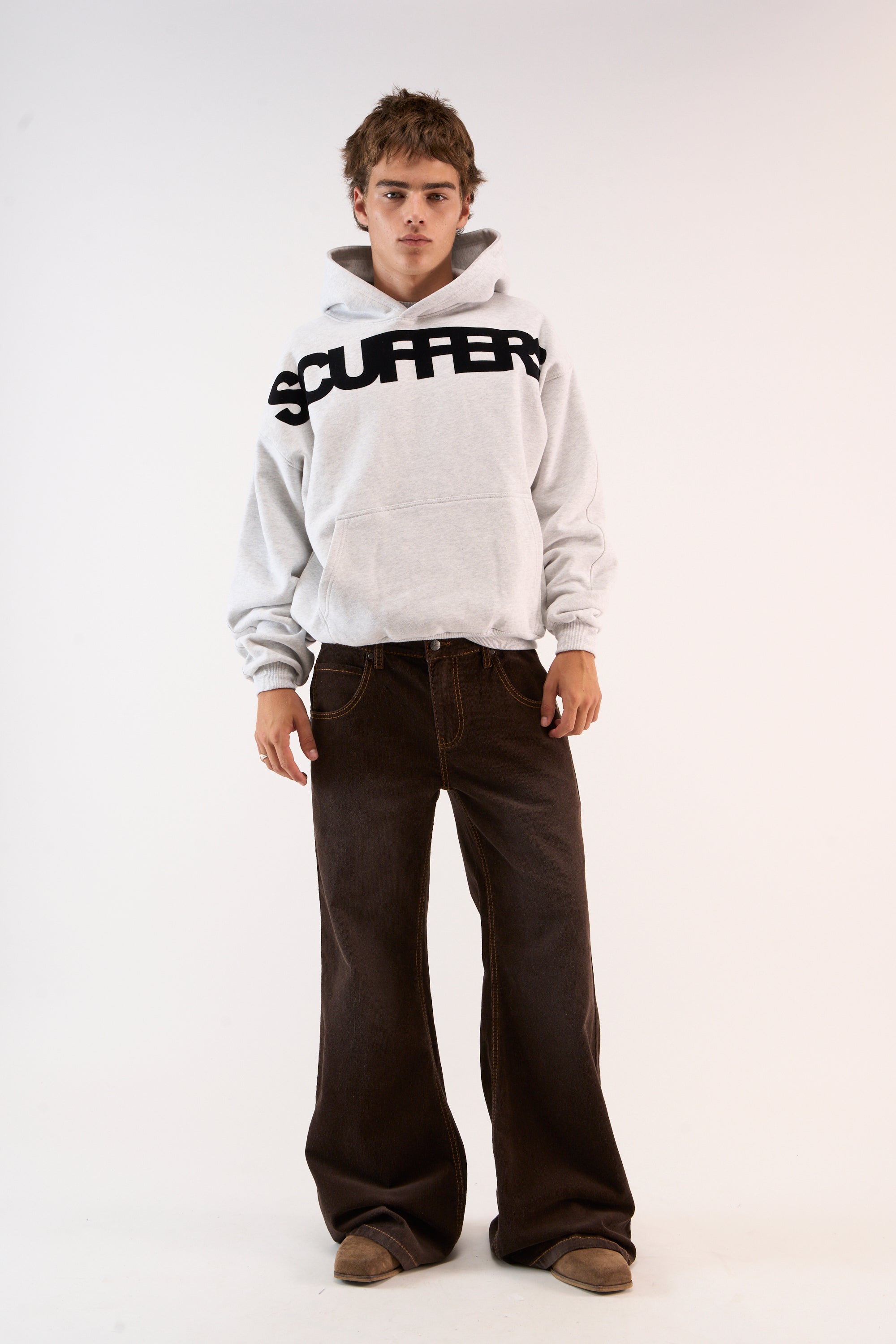 Scuffers Flock Light Grey Hoodie