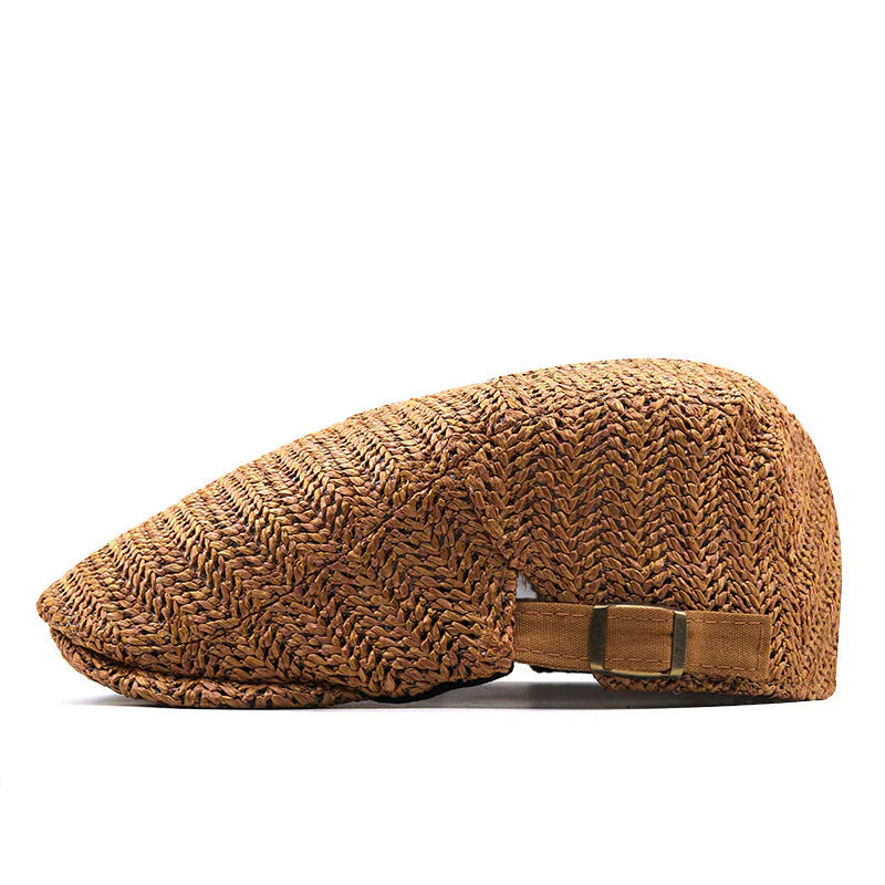 Salvatore | Italian Straw Flat Cap