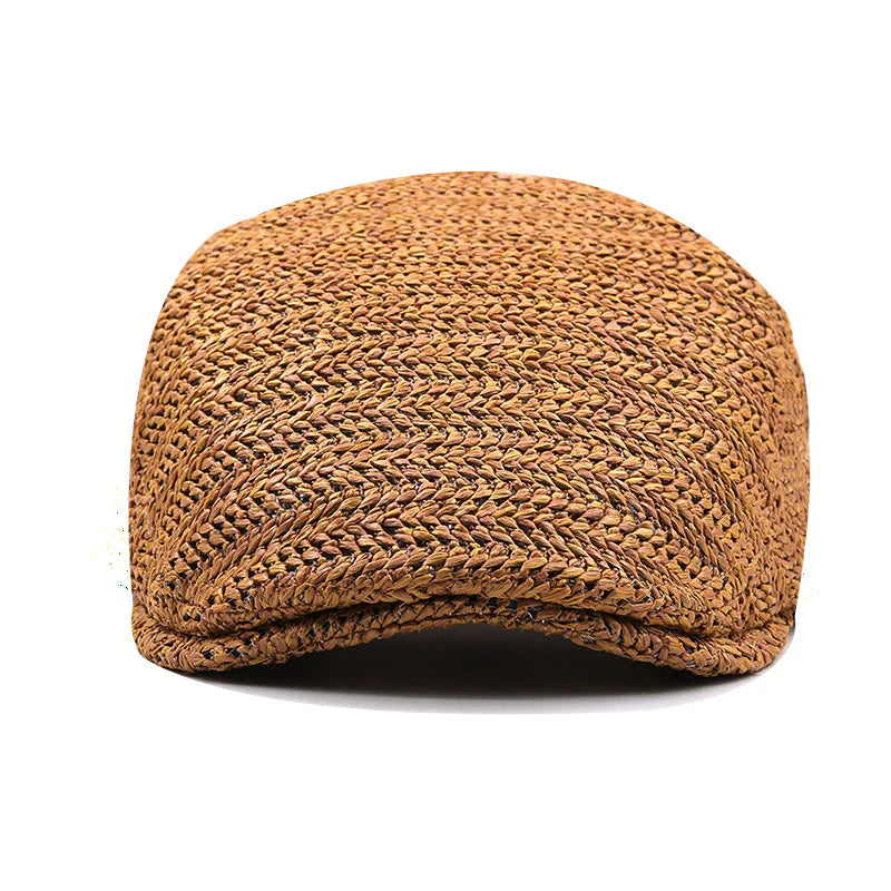 Salvatore | Italian Straw Flat Cap