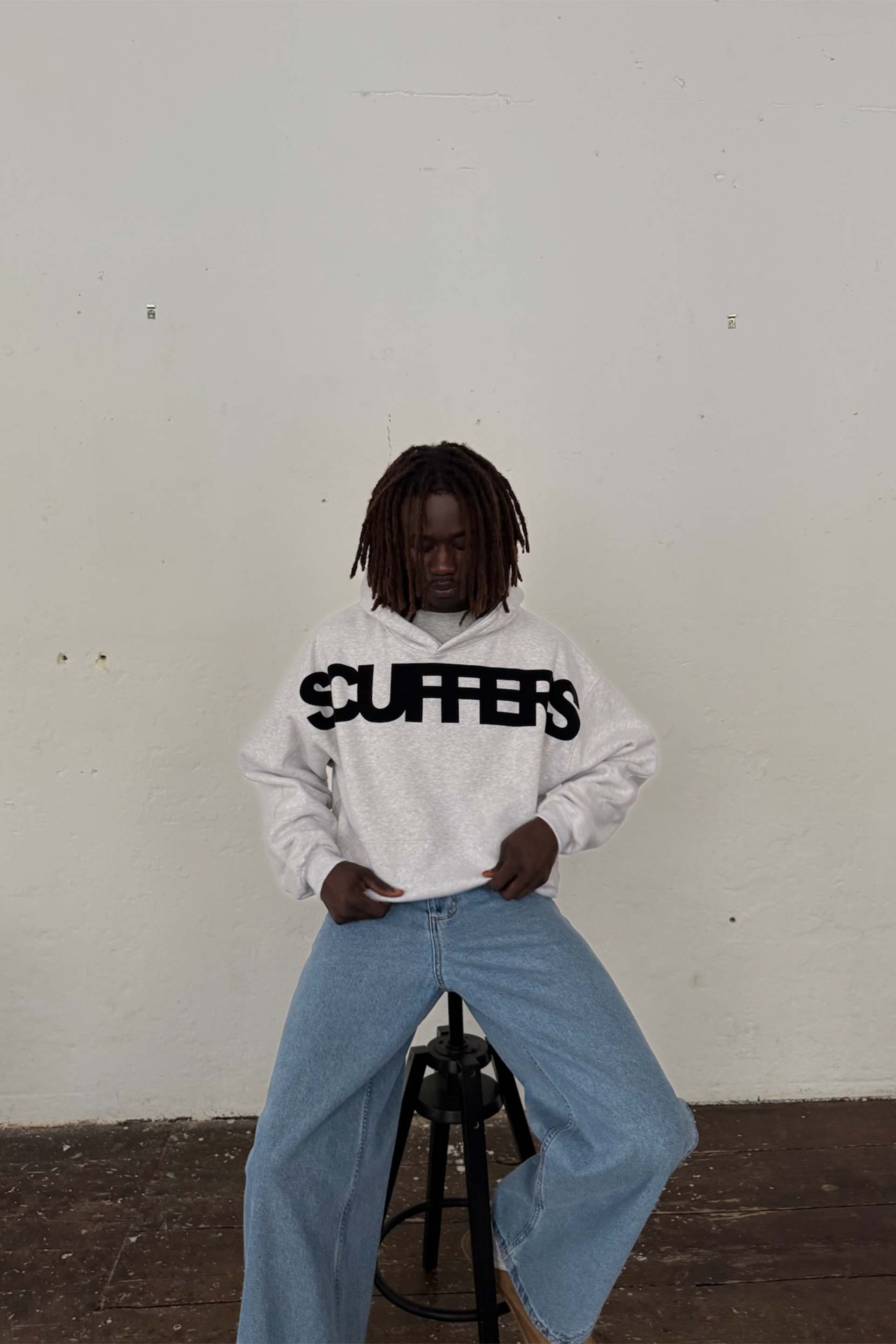 Scuffers Flock Light Grey Hoodie