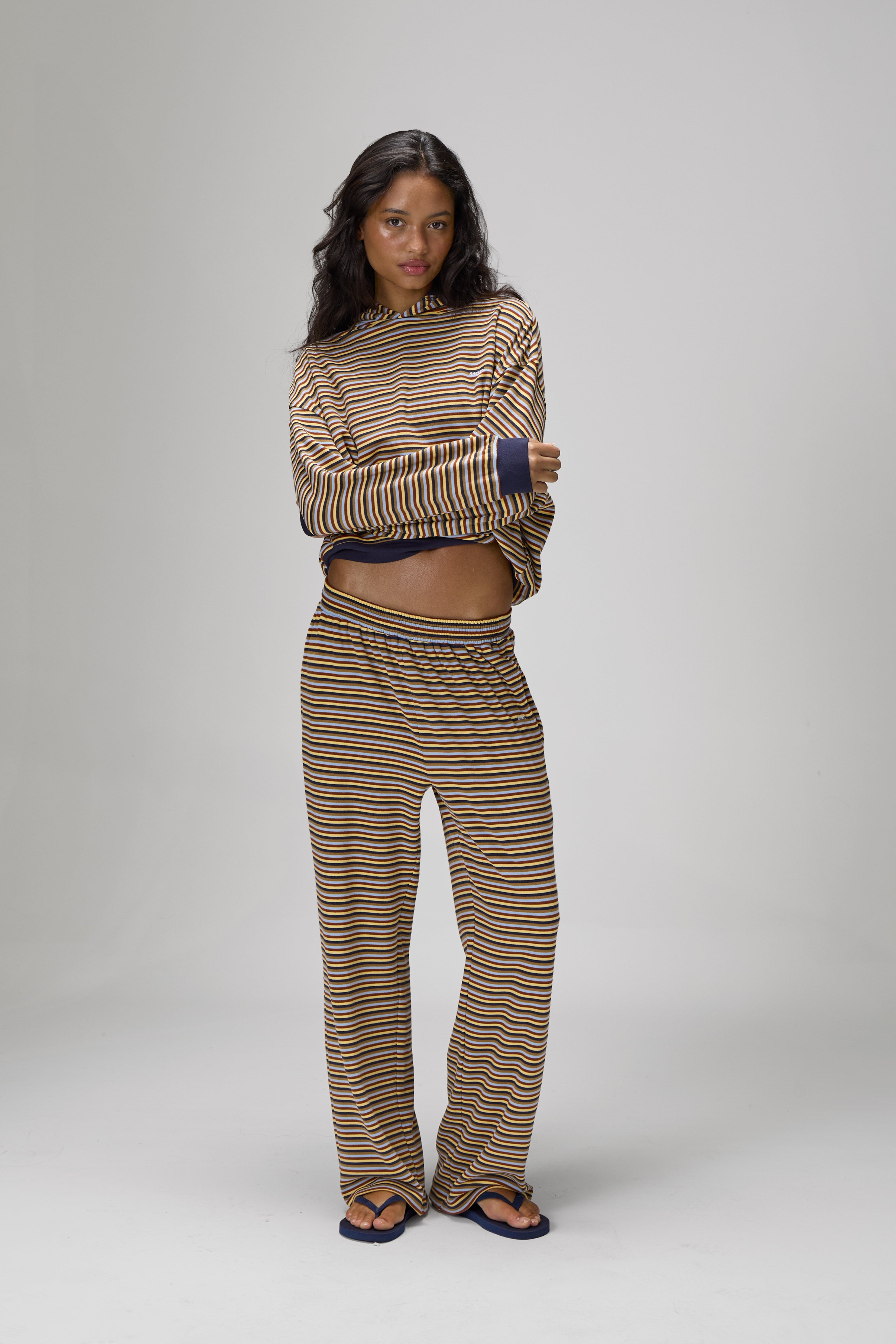 Sisters & Seekers Walker Soft Shrunken Hoodie & Wide Leg Pants