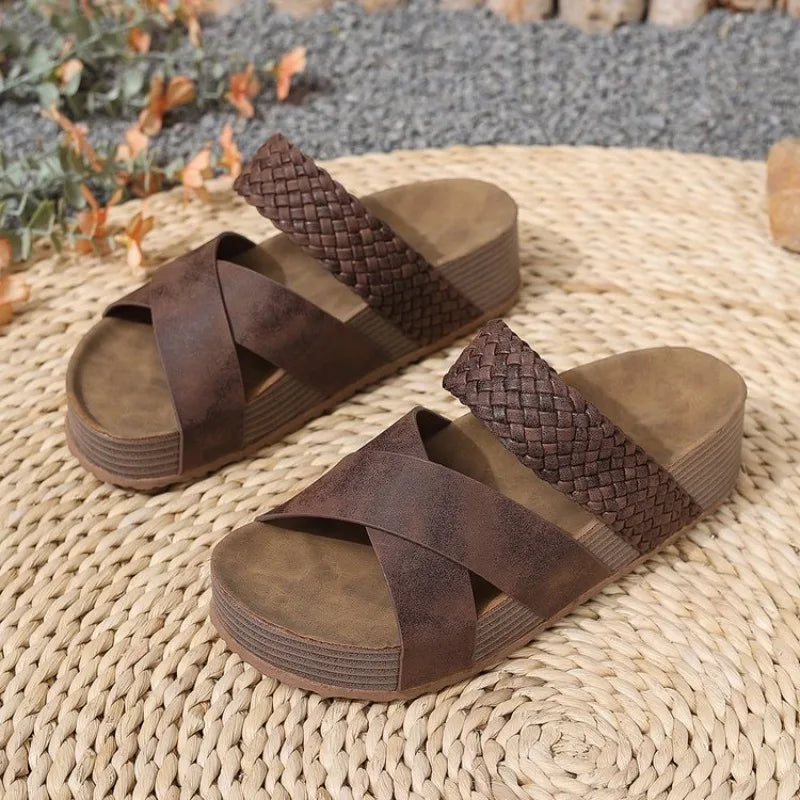 Elena's Braided Platform Slides