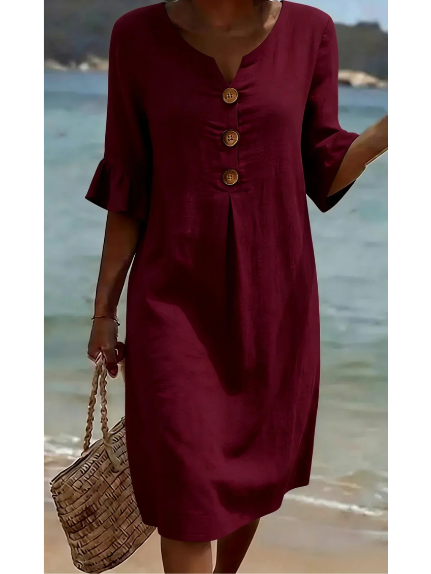 Radmila™ | Textured Long Sleeve Dress