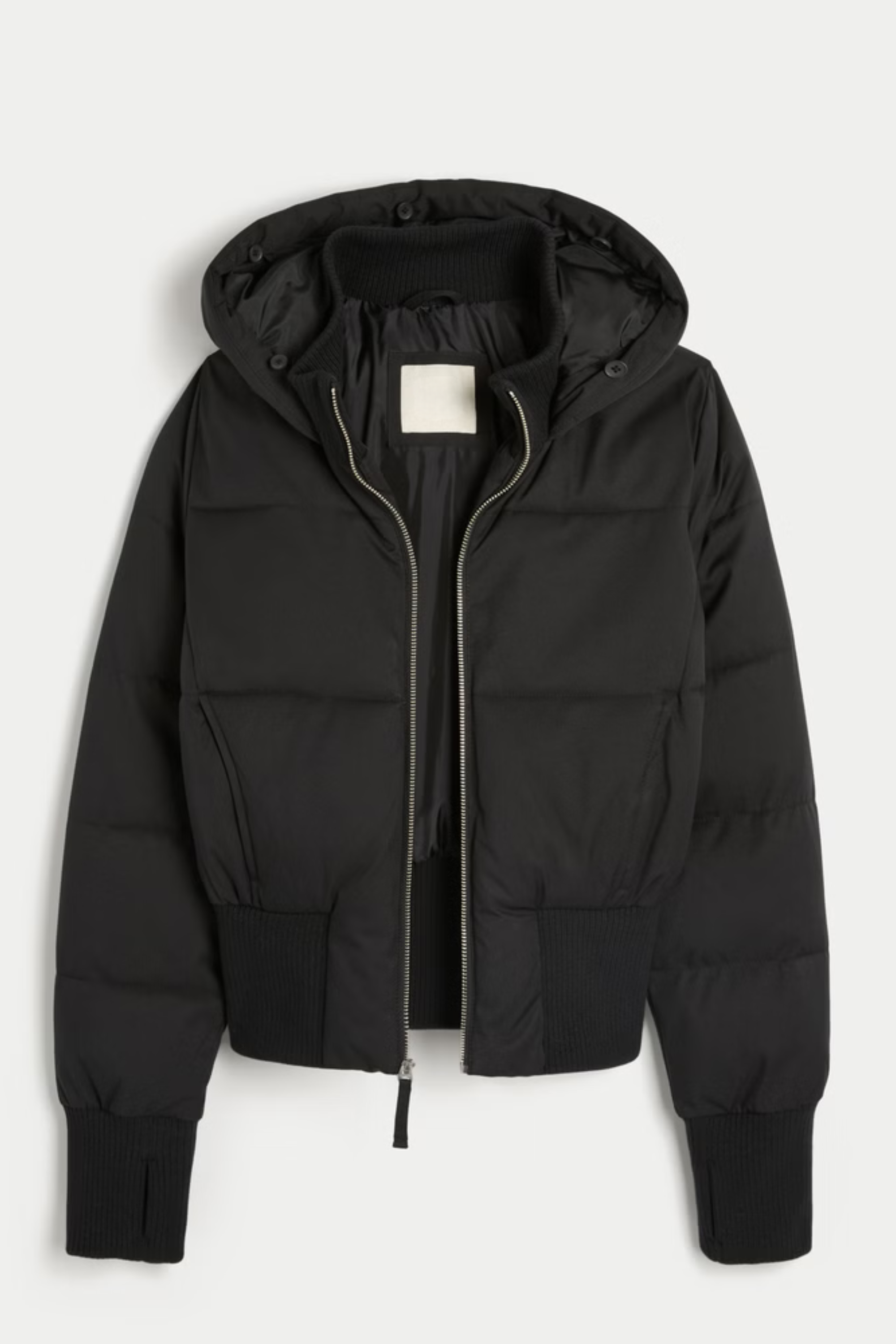 Faux Fur Trim Puffer Bomber Jacket