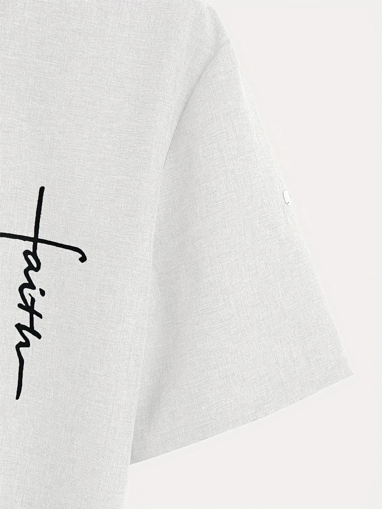 Leblanc™ | Elegant Short-Sleeve Shirt with Stand Collar