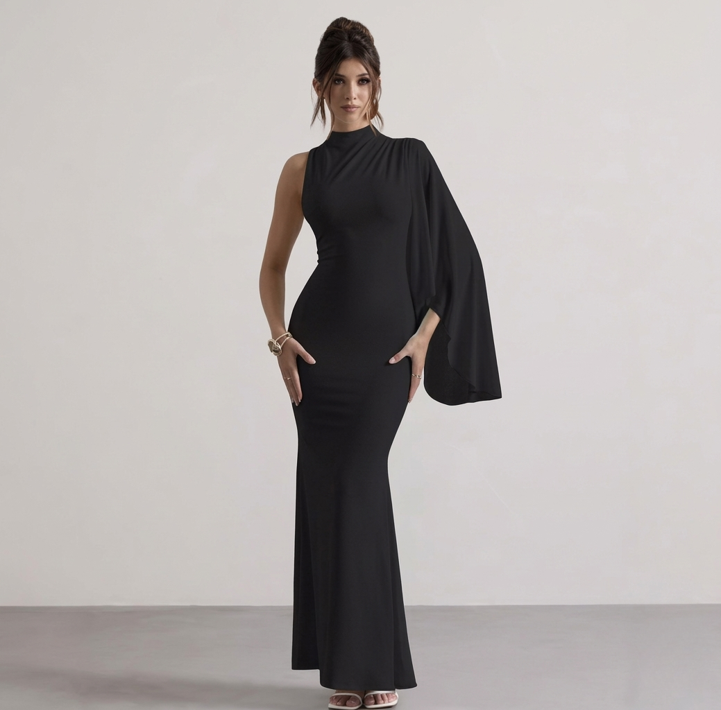 Midnight Veil Dress